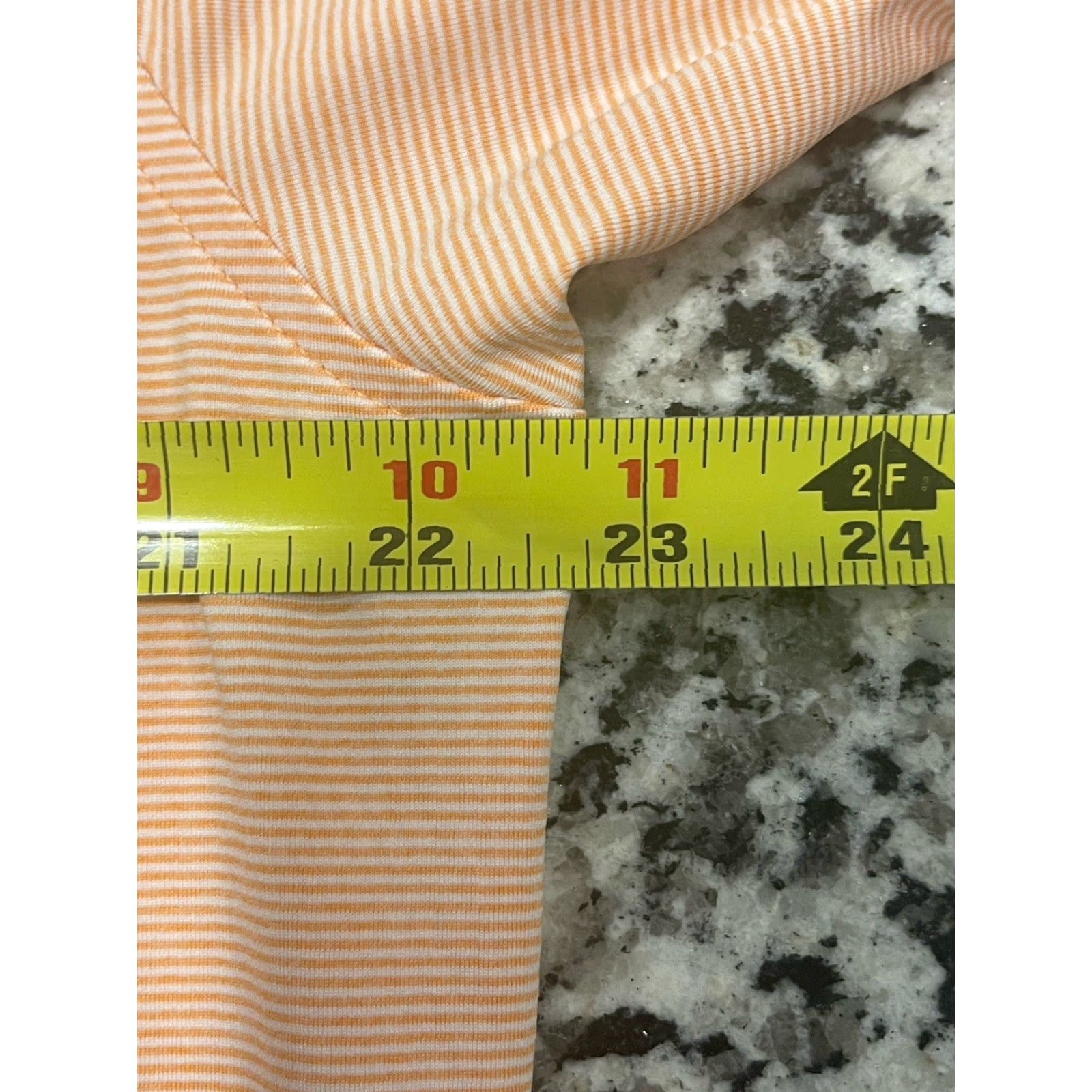 Peter Millar Peter Millar Polo Orange/White Stripe Short Sleeve Collared Pullover Mens M Summer Comfort Golf Casual Business shirts Size US M / EU 48-50 / 2 - 3 Thumbnail
