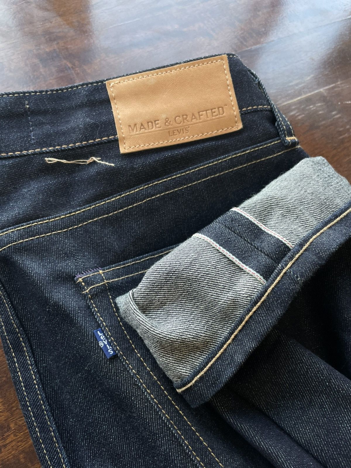 Levi's Made & Crafted Levi’s Made and Craft Redline Selvedge Tapered Denim Jeans Size US 30 / EU 46 - 4 Thumbnail