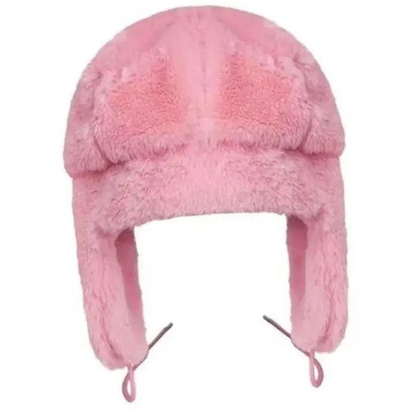 Japanese Brand Y2K Cartoon Anime Kirby Hat Ushanka Hat Cute Winter Hat Size ONE SIZE - 4 Thumbnail