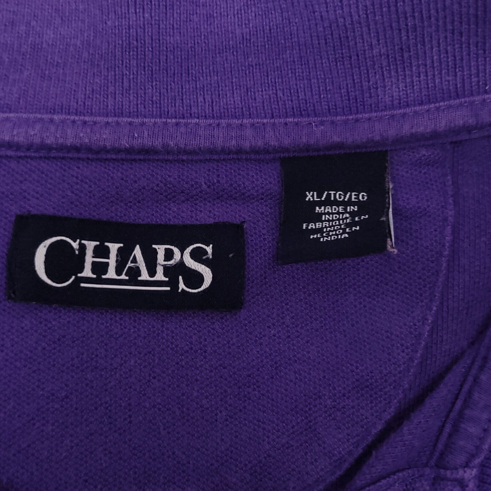 Chaps Chaps Pullover Short Sleeve Polo Shirt Mens Size XL Purple Size US XL / EU 56 / 4 - 3 Thumbnail