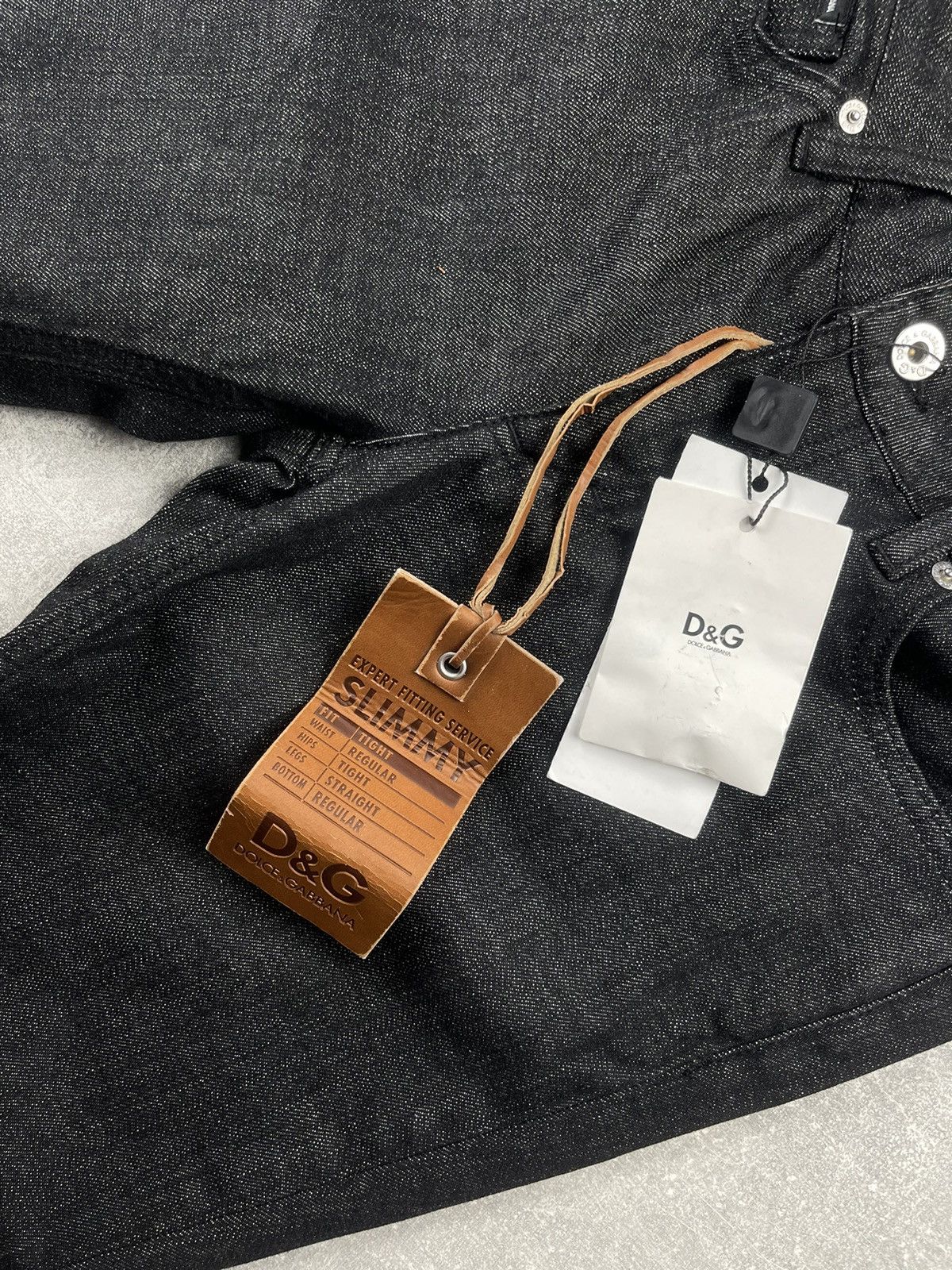 Dolce & Gabbana Vintage D&G Dolce & Gabbana Slimmy Jeans Y2K Black Denim Size 27" / US 4 / IT 40 - 13 Thumbnail