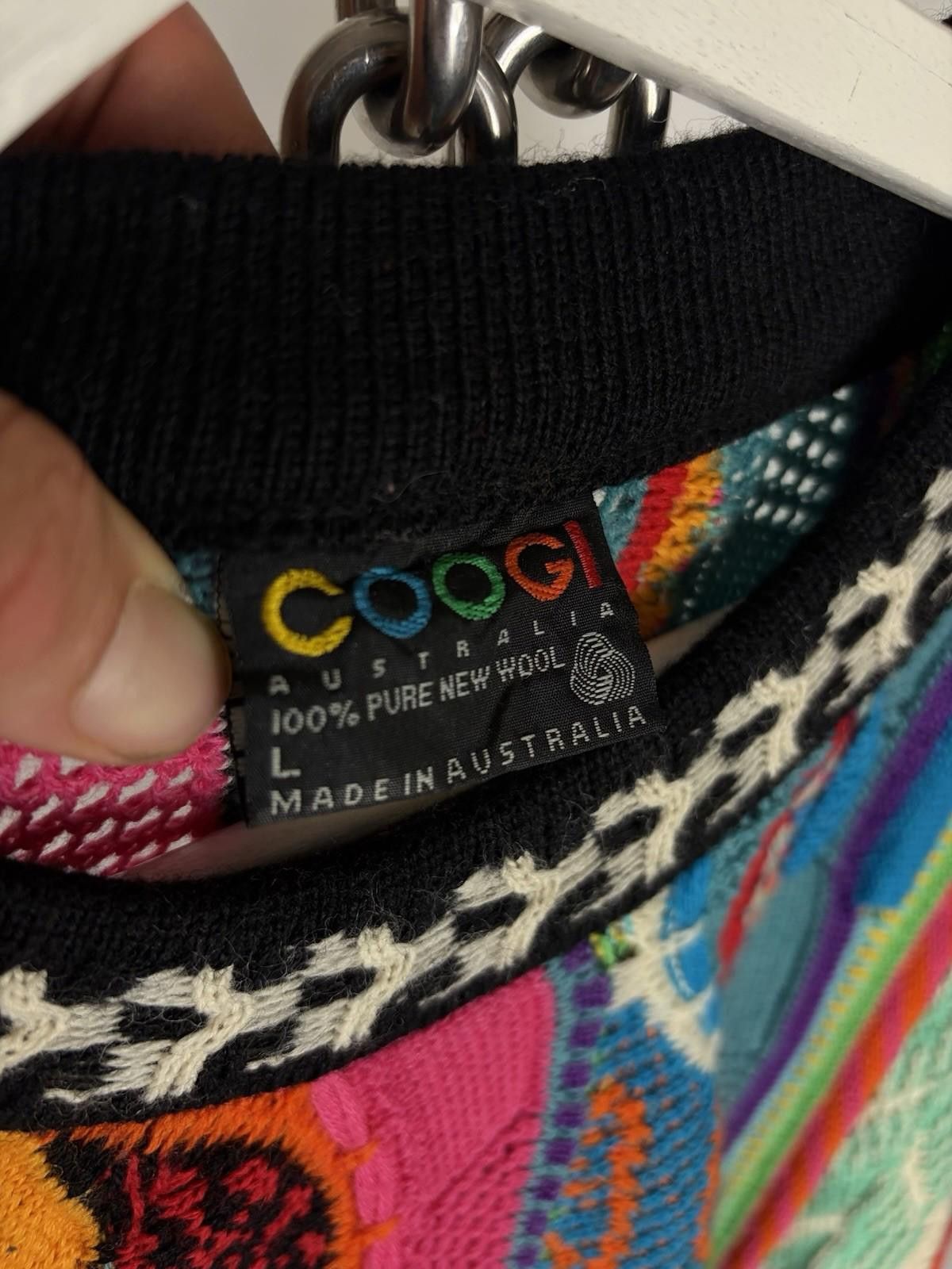 Coogi Vintage Coogi Australia 3D Multicolour 100% Wool Sweater Size US L / EU 52-54 / 3 - 6 Thumbnail