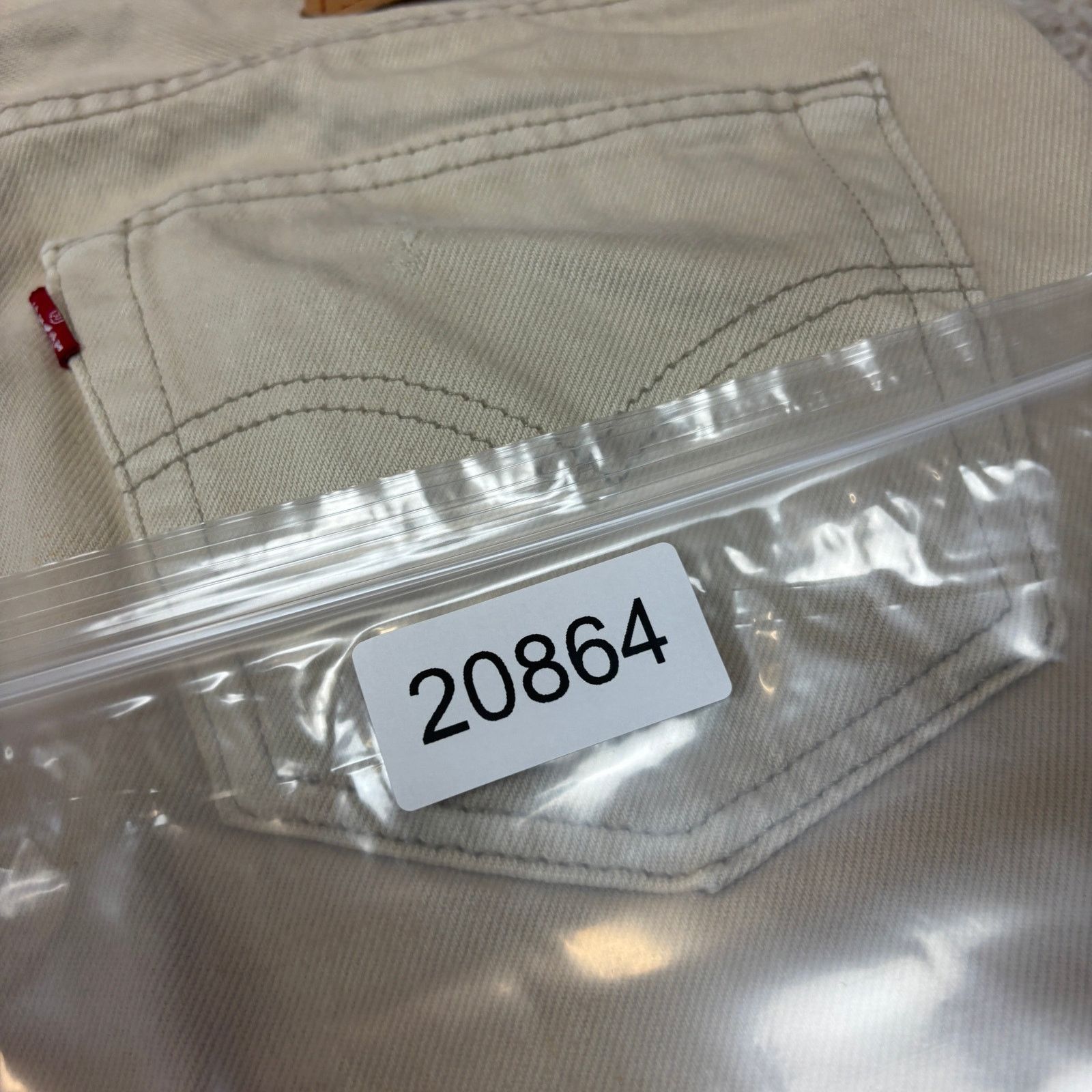 Levi's × Vintage Vintage 90s Levi's 501 Straight Leg Beige Denim Jeans 36x30 Size US 36 / EU 52 - 14 Thumbnail