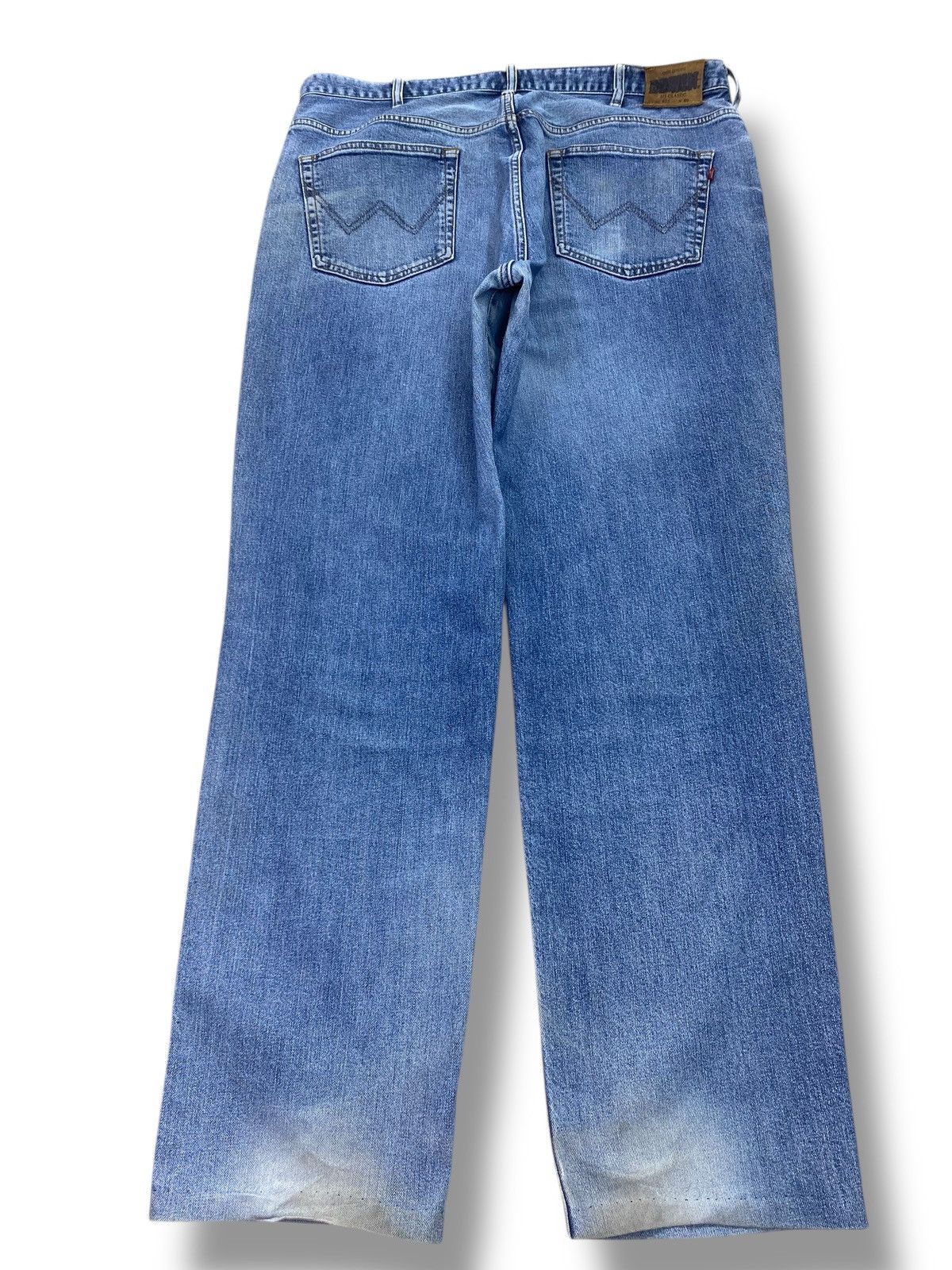 Edwin Edwin Whiskers Faded Wash Style Loose Jeans Size US 38 / EU 54 - 3 Thumbnail