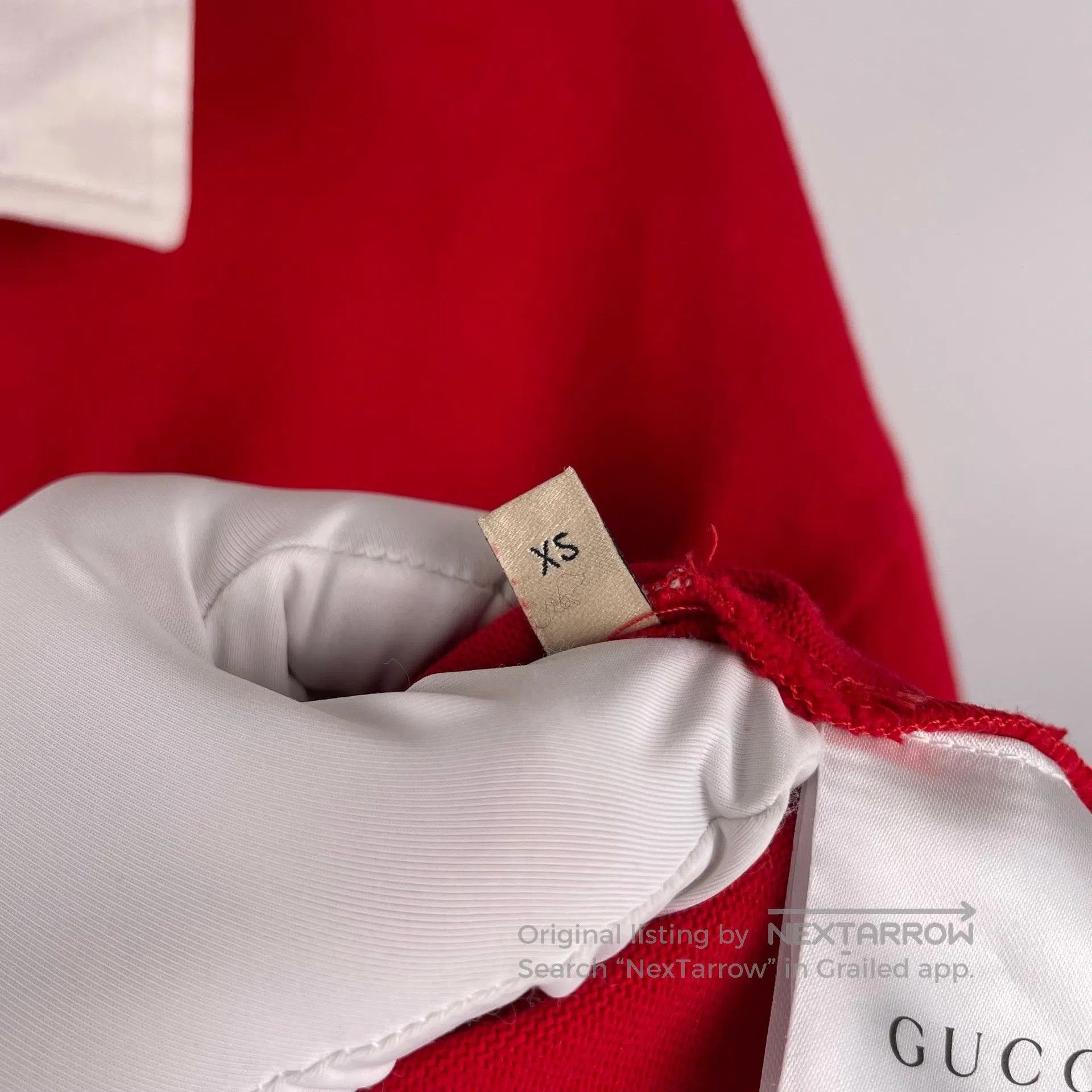 Gucci Guicci Red Contrast Striped Double GPolo Long Sleeve Size Size US XS / EU 42 / 0 - 6 Thumbnail
