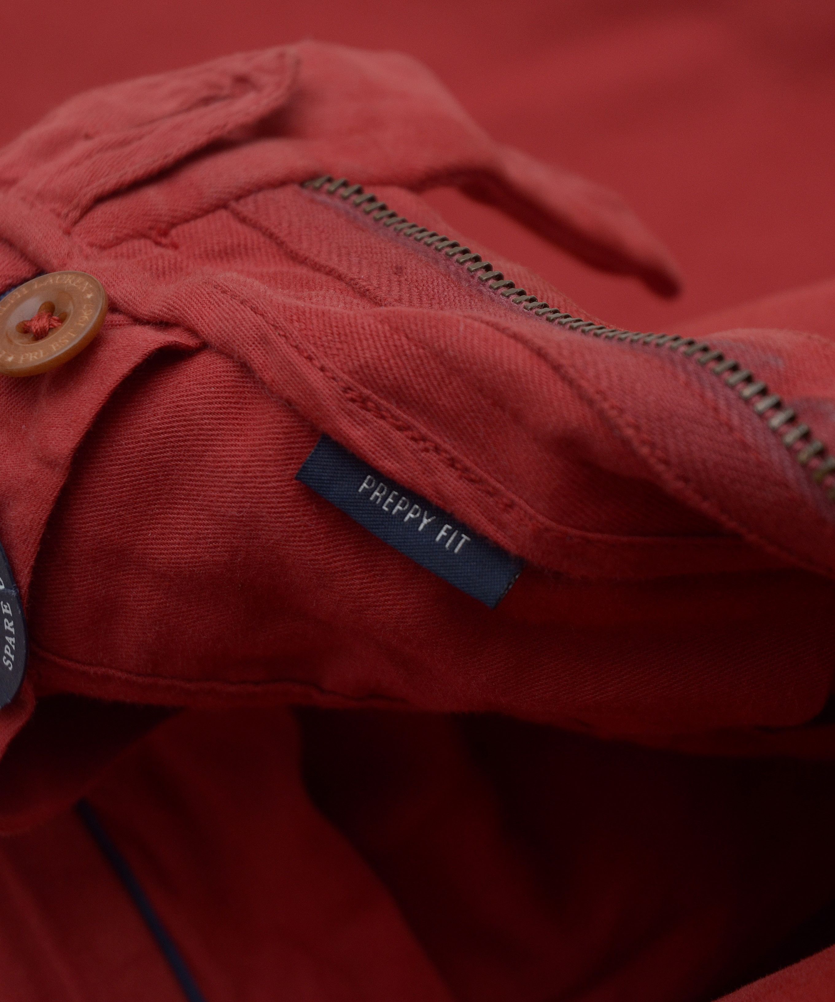 Polo Ralph Lauren × Ralph Lauren × Vintage Polo Ralph Lauren Vintage Red Cotton Chino Trousers Pants Size US 34 / EU 50 - 10 Thumbnail