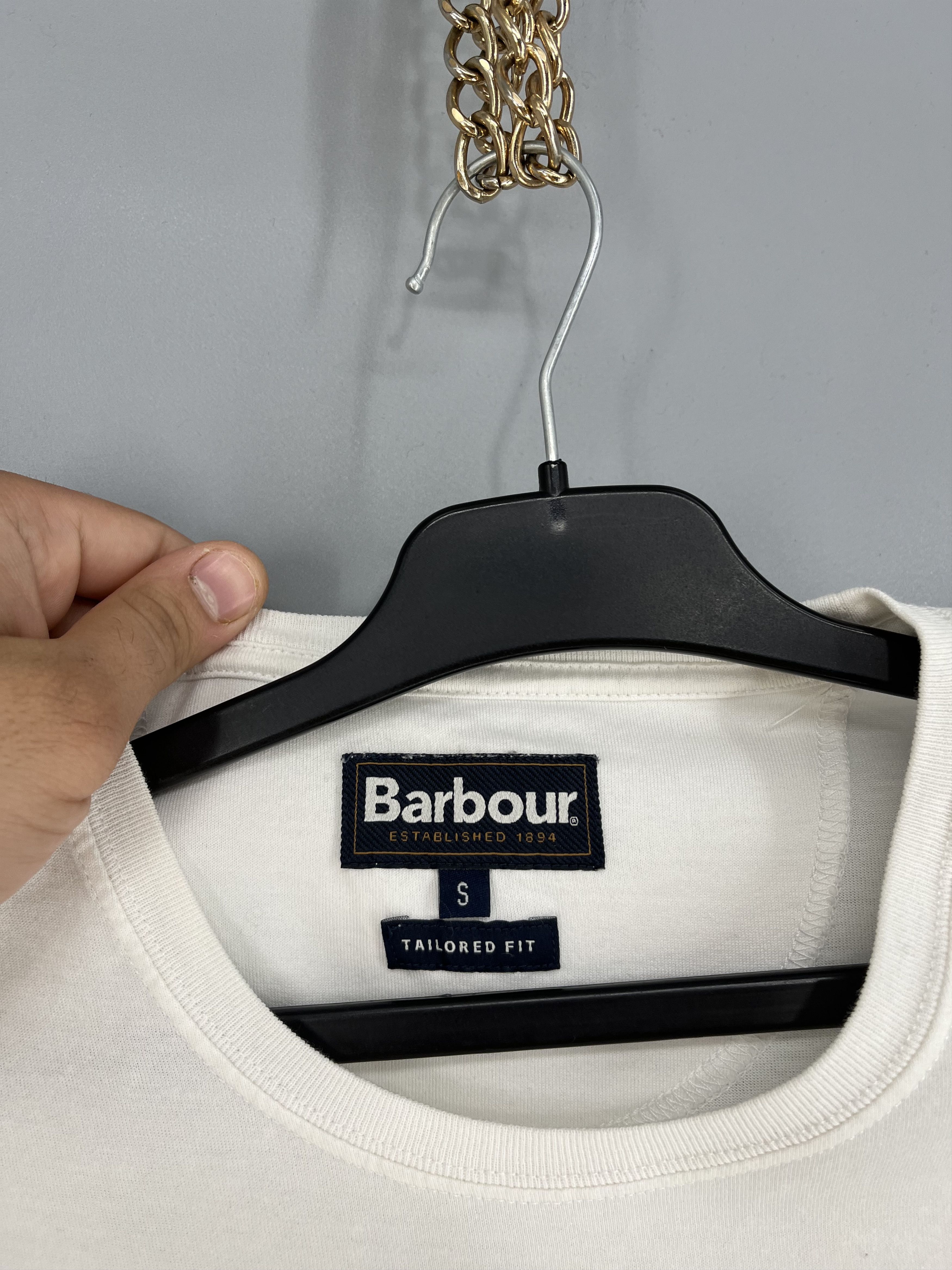 Barbour VINTAGE Mens Barbour Mini Logo T-Shirt Size S Size US S / EU 44-46 / 1 - 7 Thumbnail