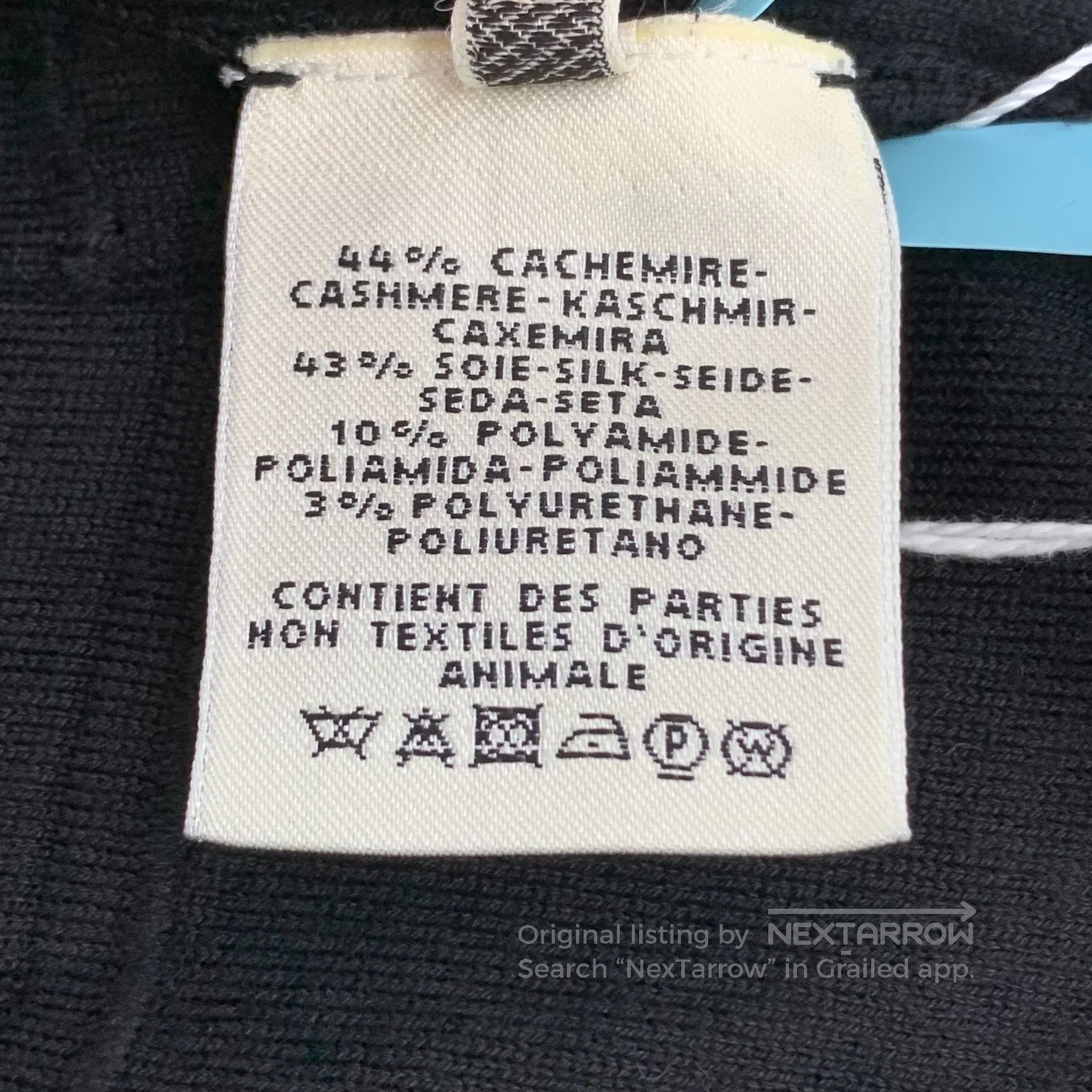 Hermes Hermes Black jacquard cashmere round-neck single-breasted Size XXS / US 00 / IT 34 - 8 Thumbnail