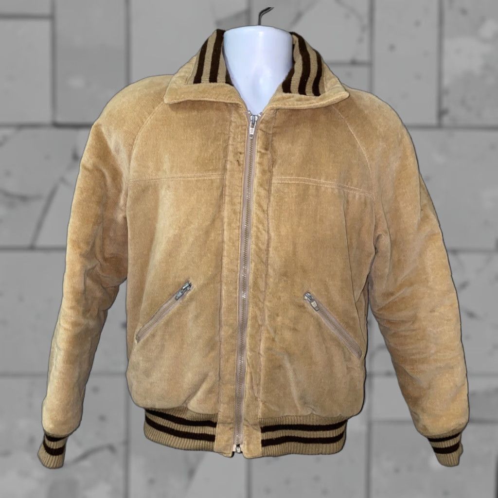 Vintage Rugged Outerwear Mens Full Zip Fleece Lined Jacket Brown Size 40 Mens Size US XXS / EU 40 - 1 Thumbnail
