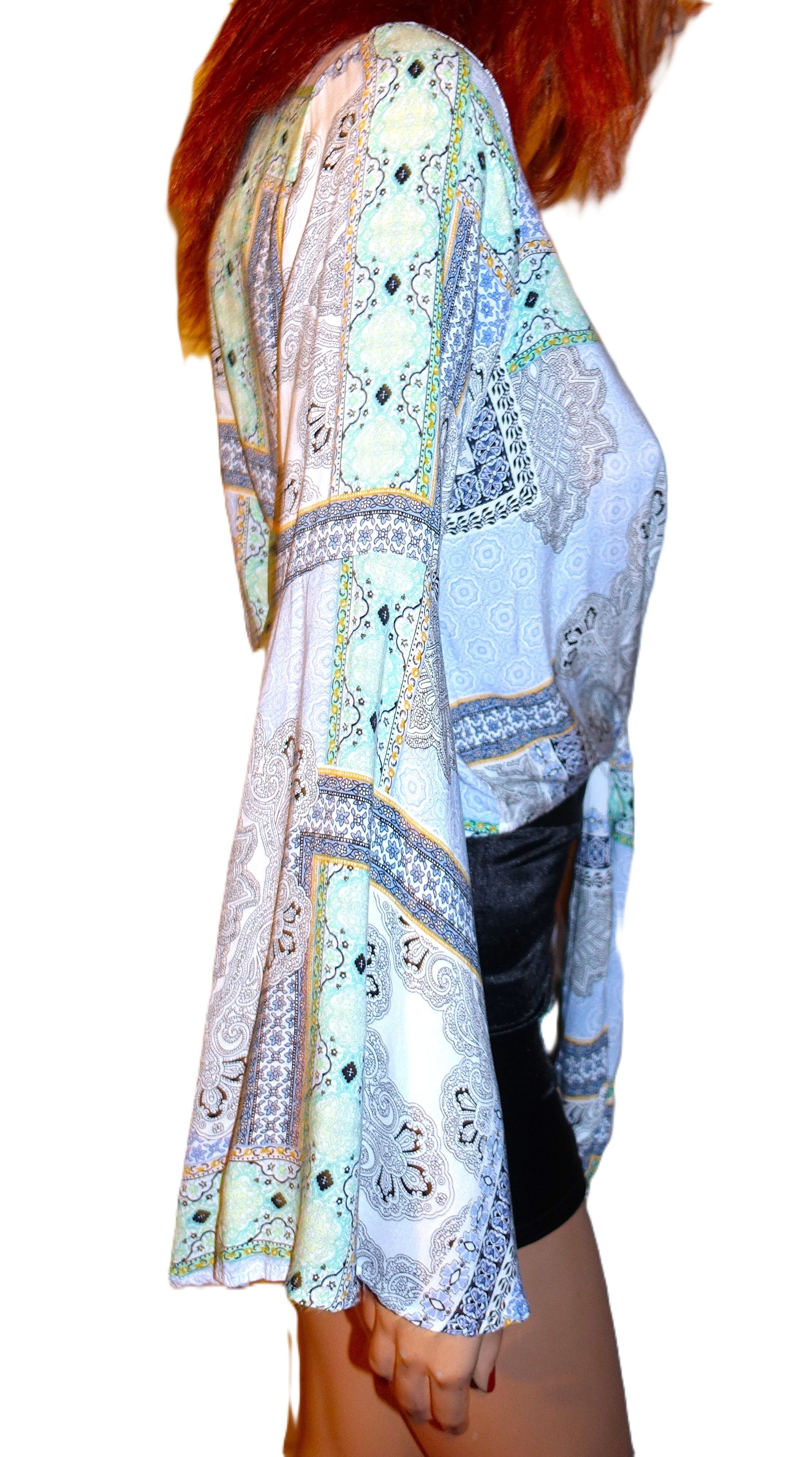 Other Altar'd State Boho Bell Sleeve Tie Blouse S Size S / US 4 / IT 40 - 6 Thumbnail