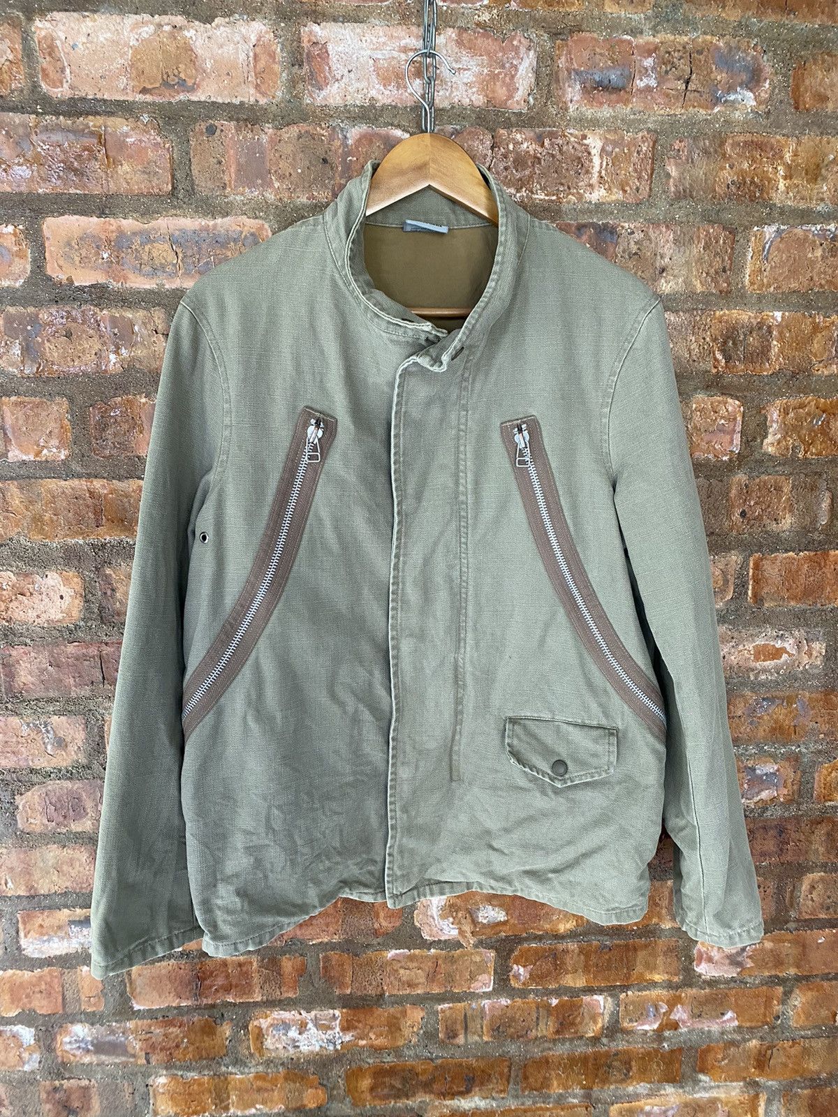 Japanese Brand 1990s Westborne Japan Large “5 zip” Dual Zipper 180 Degree Size US L / EU 52-54 / 3 - 2 Thumbnail
