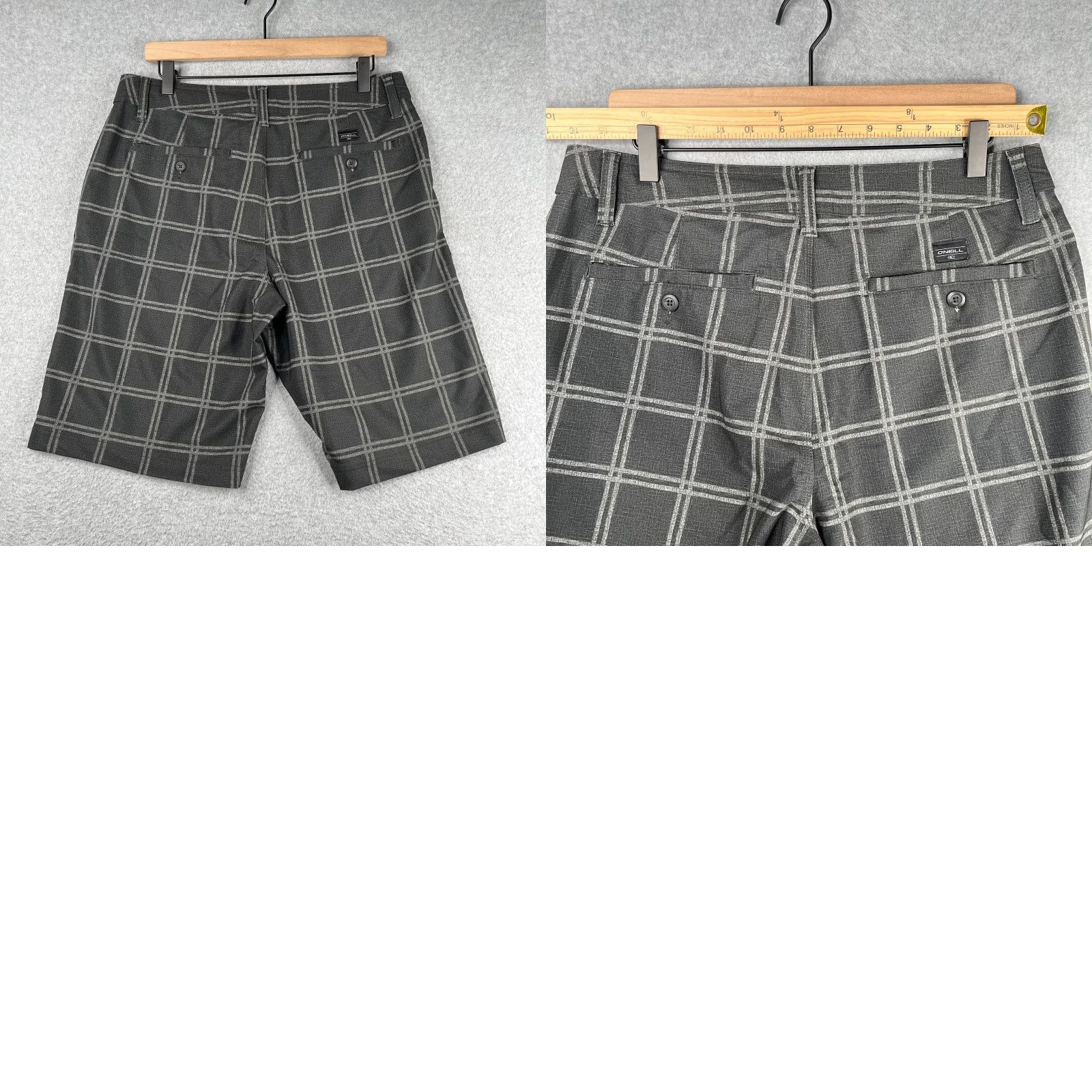 O'Neill VINTAGE? No. O'Neill Hybrid Short Mens 32 Gray Check Casual Stretch Classic Beach Size US 32 / EU 48 - 8 Thumbnail
