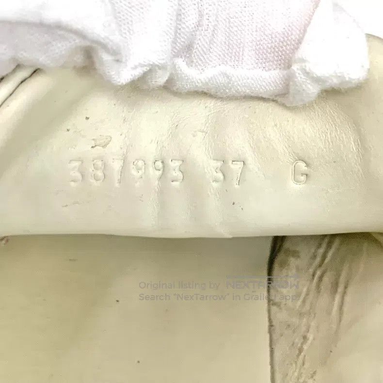 Gucci Gucci Ace series white striped webbing lace-up casual flat Size US 6.5 / IT 36.5 - 6 Thumbnail