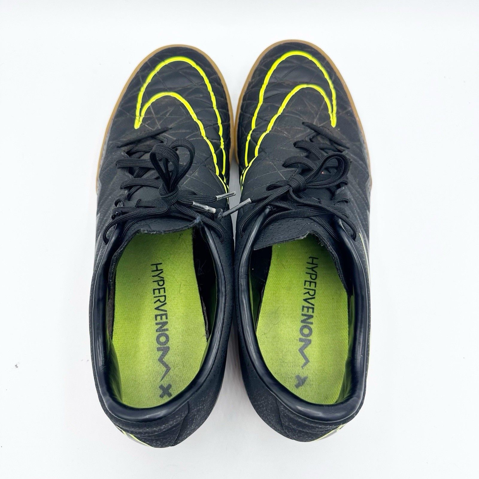Nike Nike Hypervenom Phelon II IC Mens's Black Volt Soccer Shoes Size US 11.5 / EU 44-45 - 8 Thumbnail