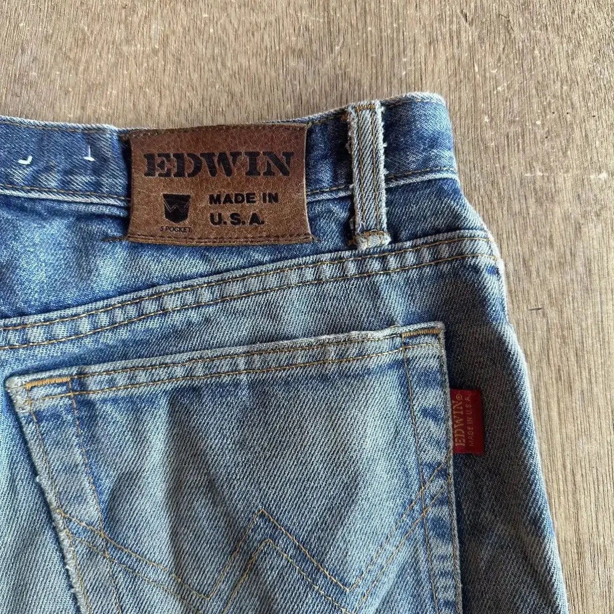 Vintage RUSTY DIRTY💥VINTAGE EDWIN JEANS MADE IN USA DENIM PANTS W31 Size US 31 - 17 Thumbnail