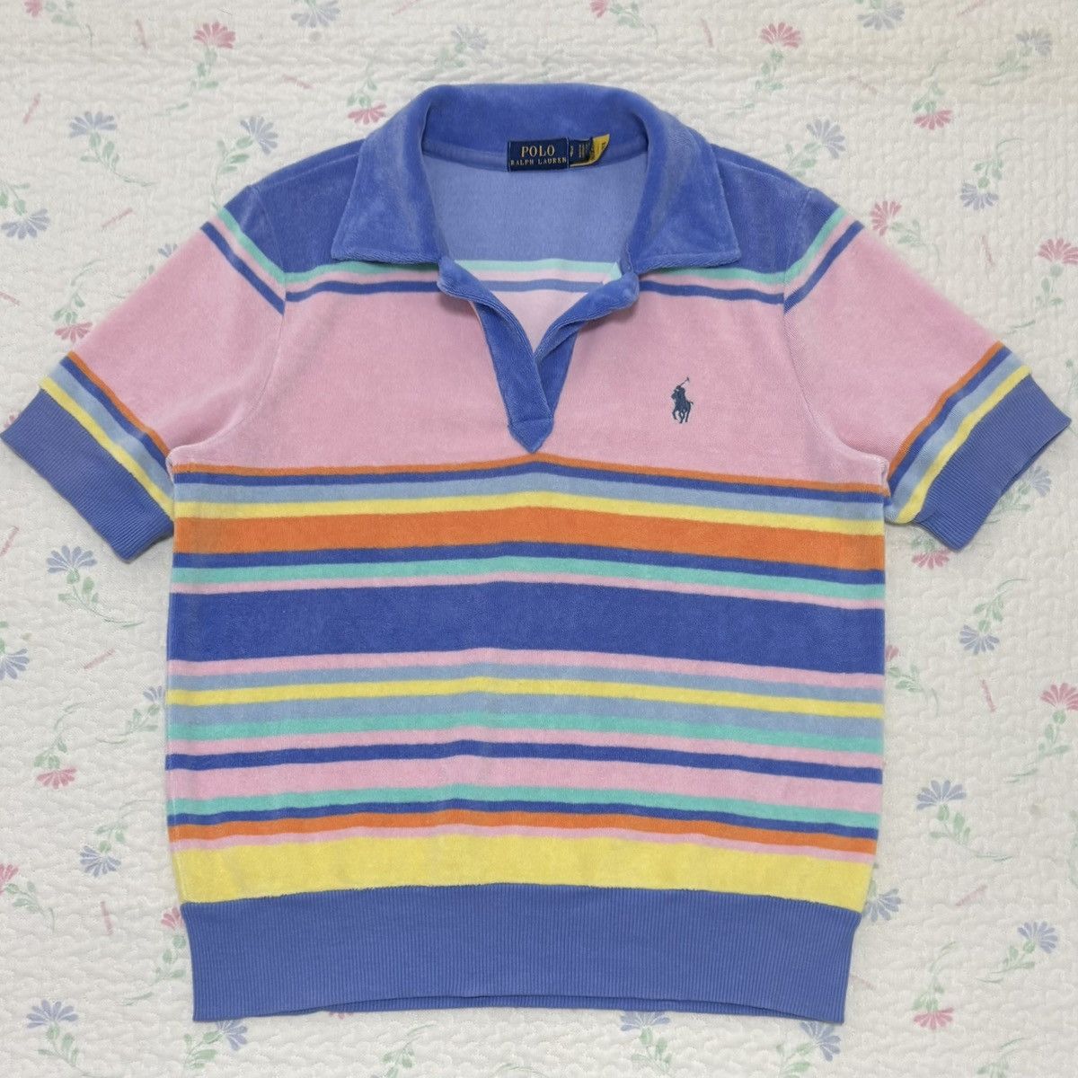 Polo Ralph Lauren Polo Ralph Lauren Multicolored Terry Polo Shirt Size S / US 4 / IT 40 - 1 Thumbnail