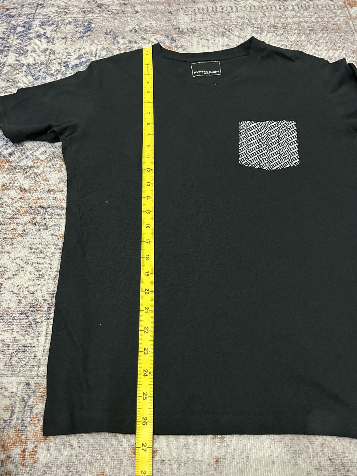 Number (N)ine Number Nine Pocket Logo Black Tshirt Size US M / EU 48-50 / 2 - 11 Thumbnail