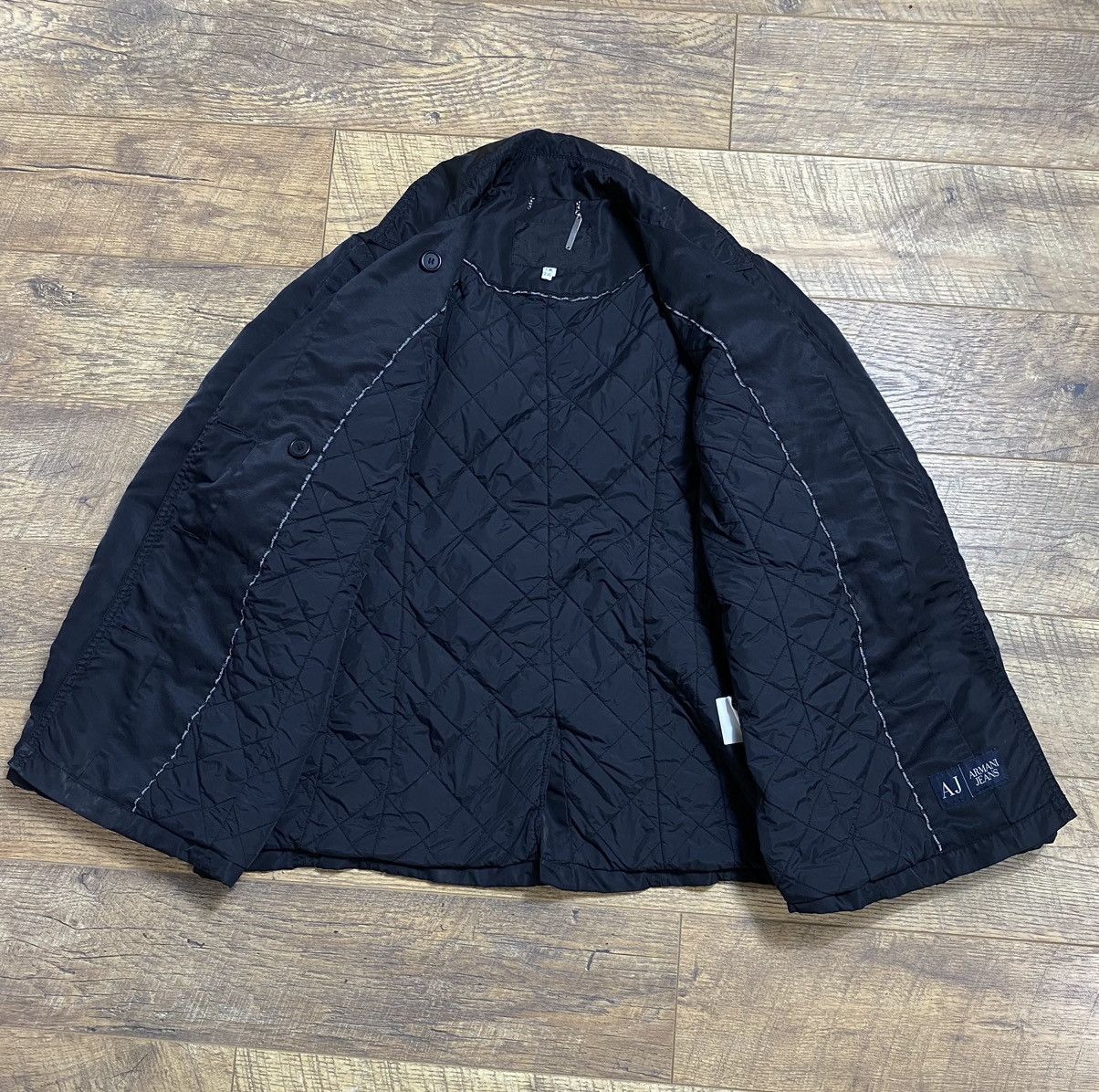 Armani Vintage Armani Jeans Double-Breasted Jacket Size L / US 10 / IT 46 - 6 Thumbnail