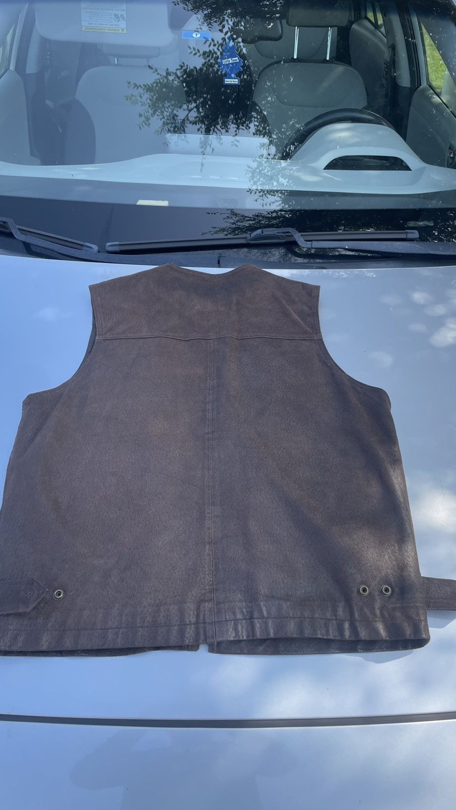 Wilsons Leather Brown Wilson Leather Vest Size 44L - 3 Thumbnail