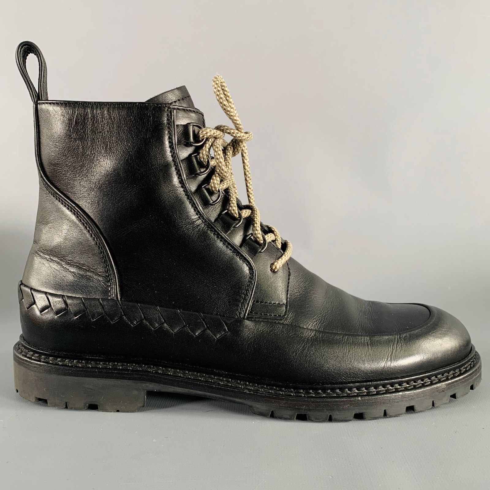 Bottega Veneta BOTTEGA VENETA Size 8.5 Black Leather Lace-Up Boots Size US 8.5 / EU 41-42 - 2 Thumbnail