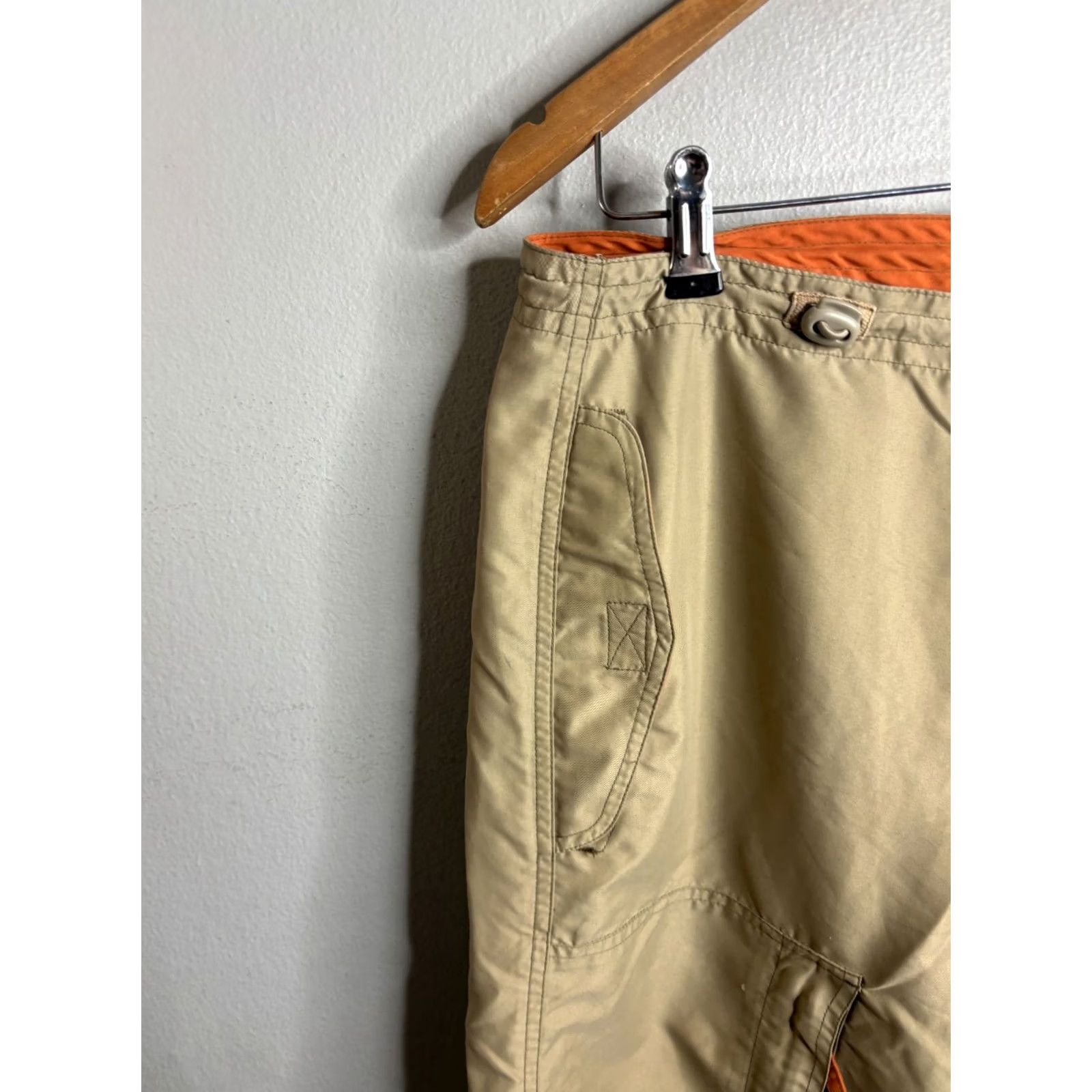 Gap GAP Mens XS Beige Cargo Pants Cargo Pocket Vintage 90s Straight Front Regular Leg Style Pants Shirts? Size US 27 - 2 Thumbnail