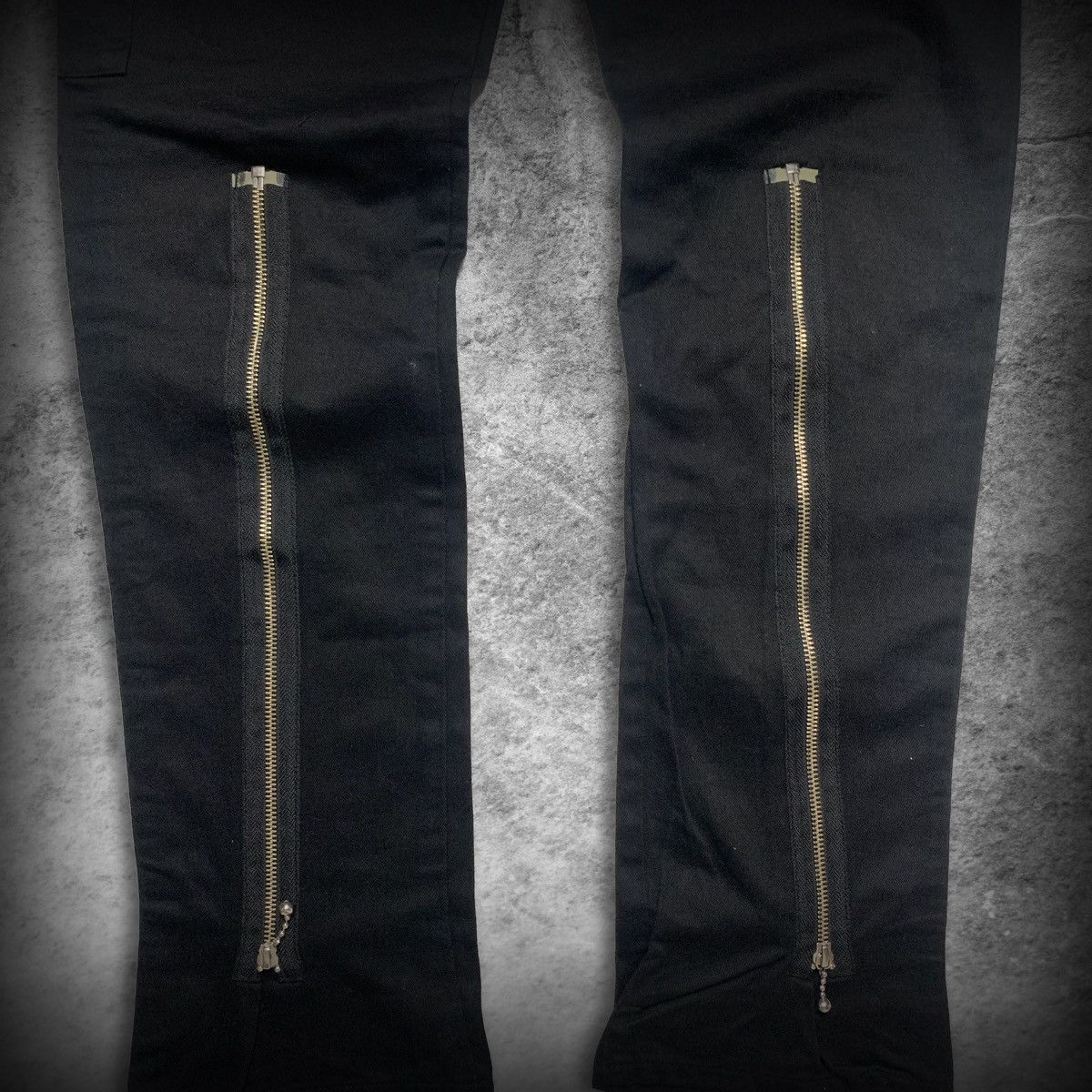 Japanese Brand IDEA Tokyo Zip Detail Biker Style Pants Size US 31 - 9 Thumbnail