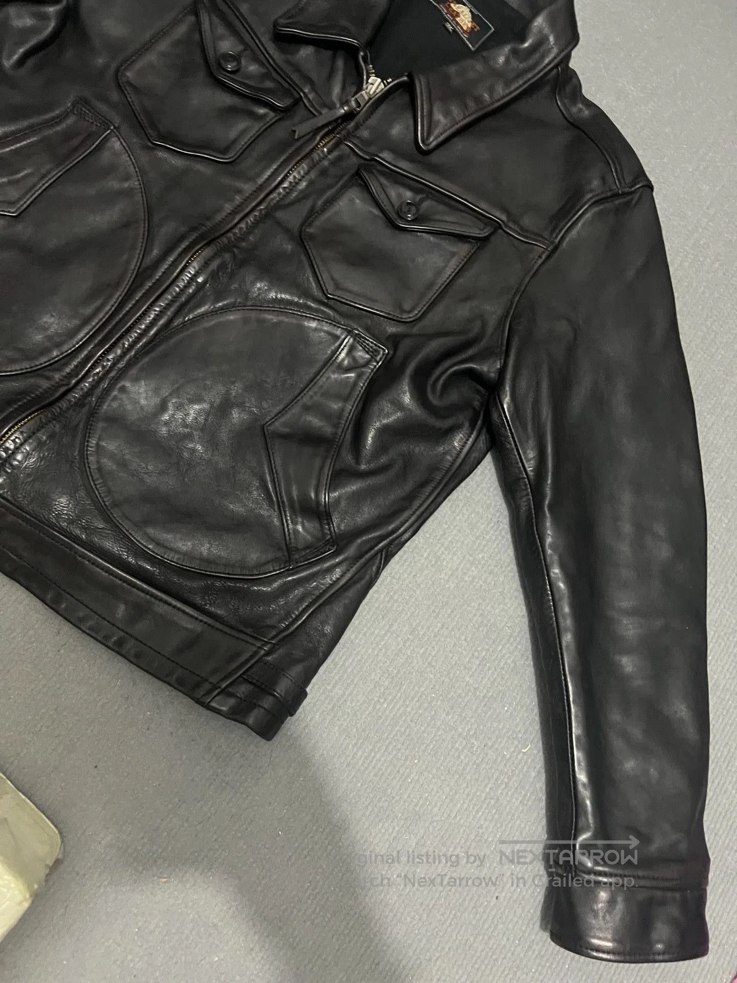 RRL Ralph Lauren Men's Horsehide Leather Jacket. Size US XXL / EU 58 / 5 - 4 Thumbnail