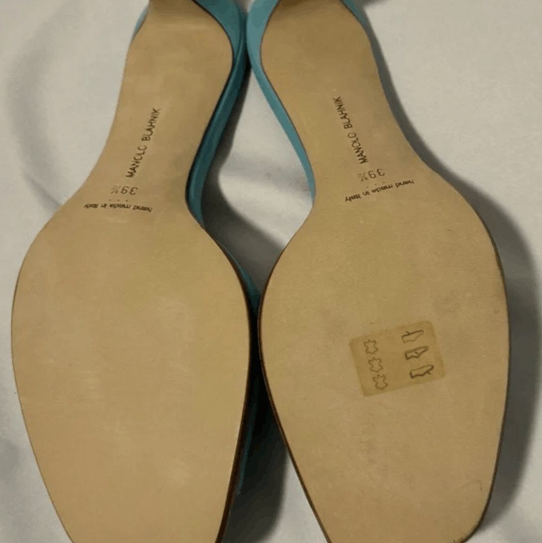 Manolo Blahnik BNIB Authentic Manolo Blahnik blue sandals Size US 9.5 / IT 39.5 - 5 Thumbnail