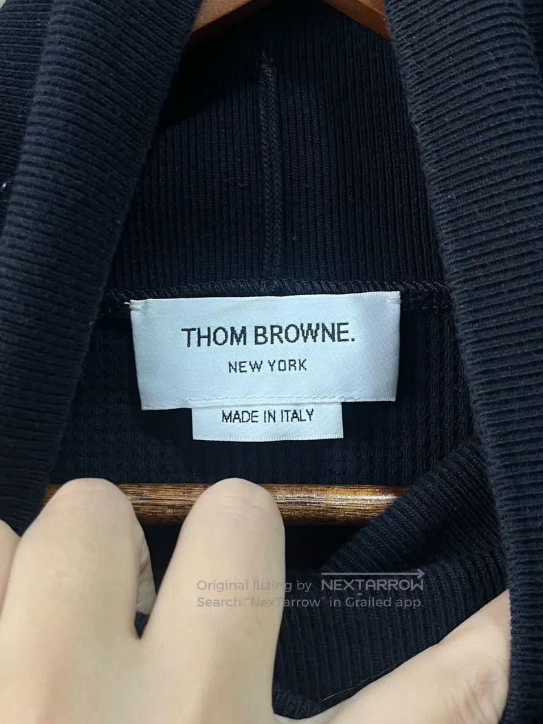 Thom Browne Thom Browne High-Neck Waffle Knit Sweater Size US XXL / EU 58 / 5 - 4 Thumbnail