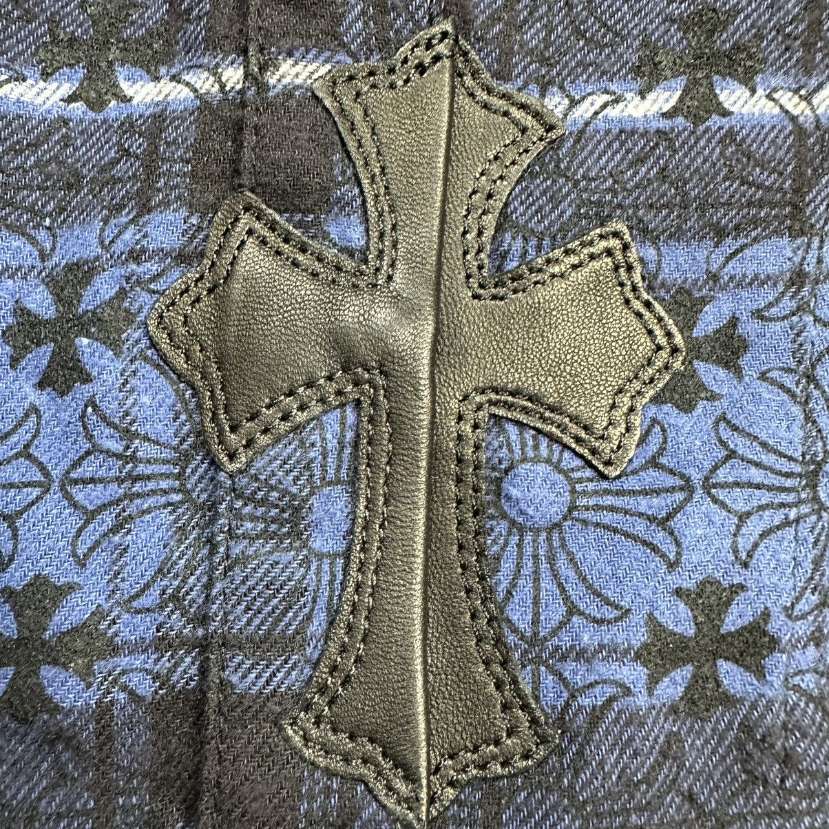 Chrome Hearts Chrome Hearts Cross Print Silver Button Shirt Size US M / EU 48-50 / 2 - 5 Thumbnail
