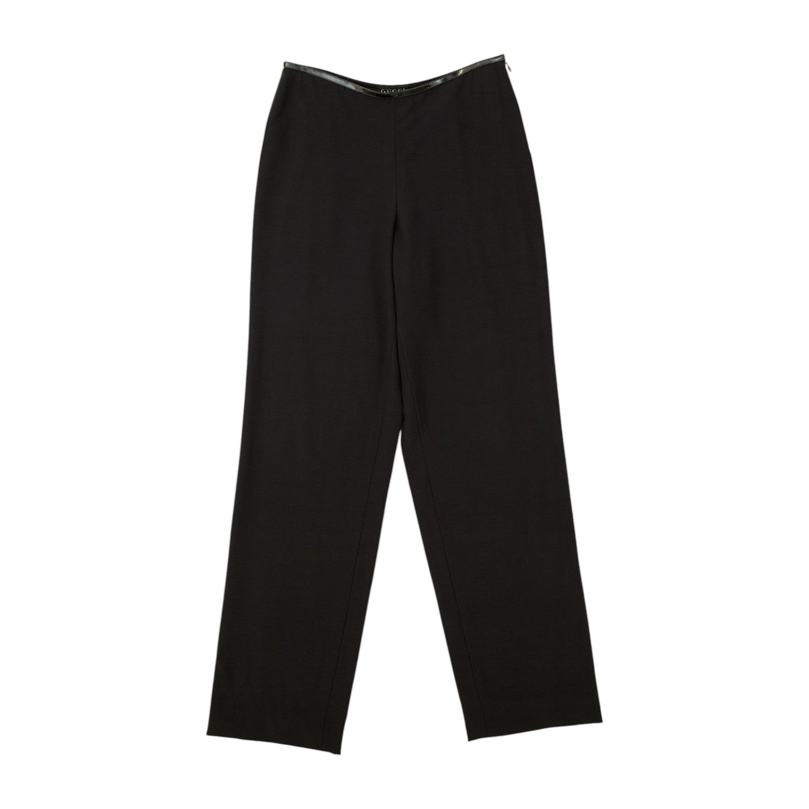 Gucci by Tom Ford F/W 1998 Leather Waistband Wool Trousers Size 30" / US 8 / IT 44 - 1 Thumbnail