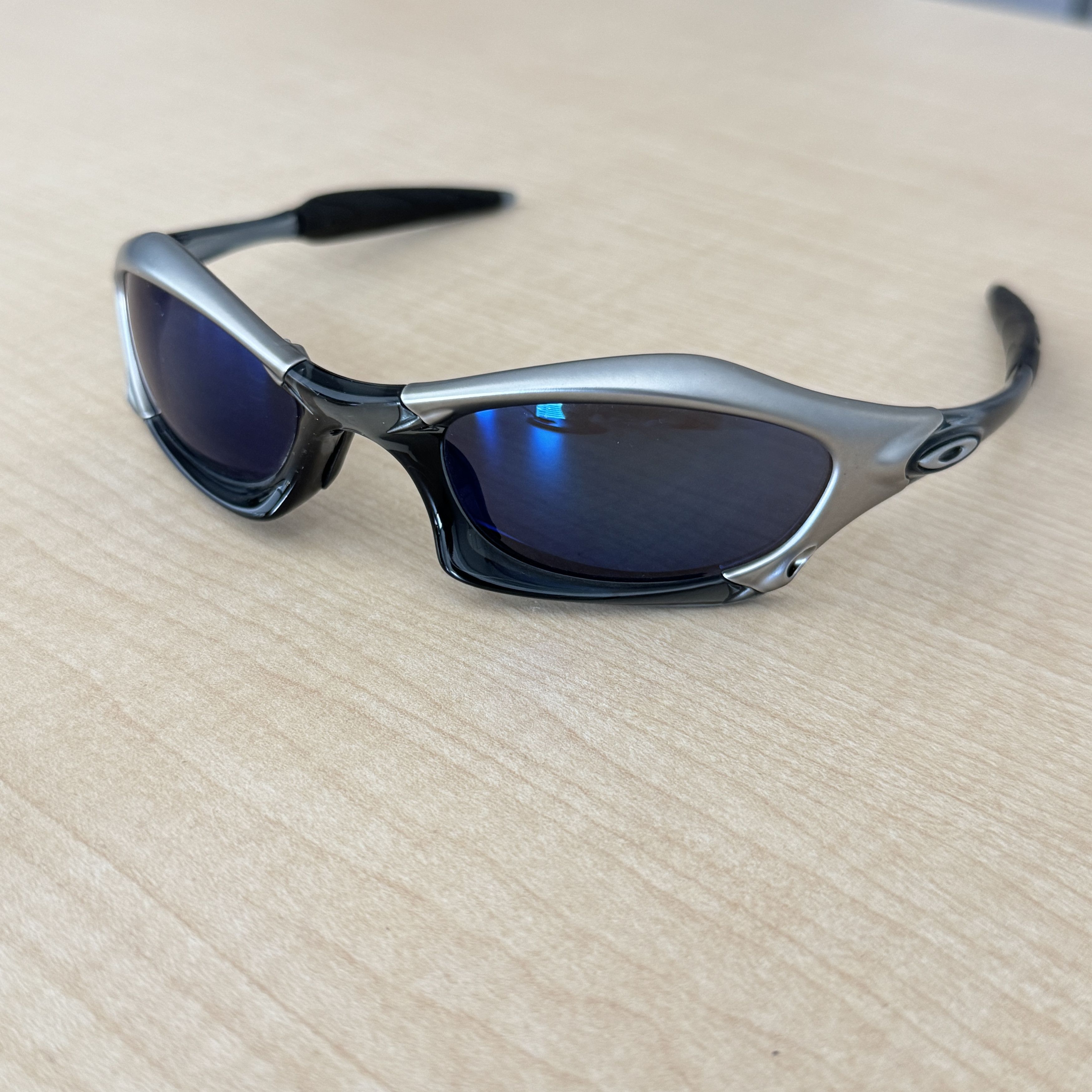 小物 90s Oakley Splice Oakley Splice Black Chrome w/ Black Iridium Lenses Rare
