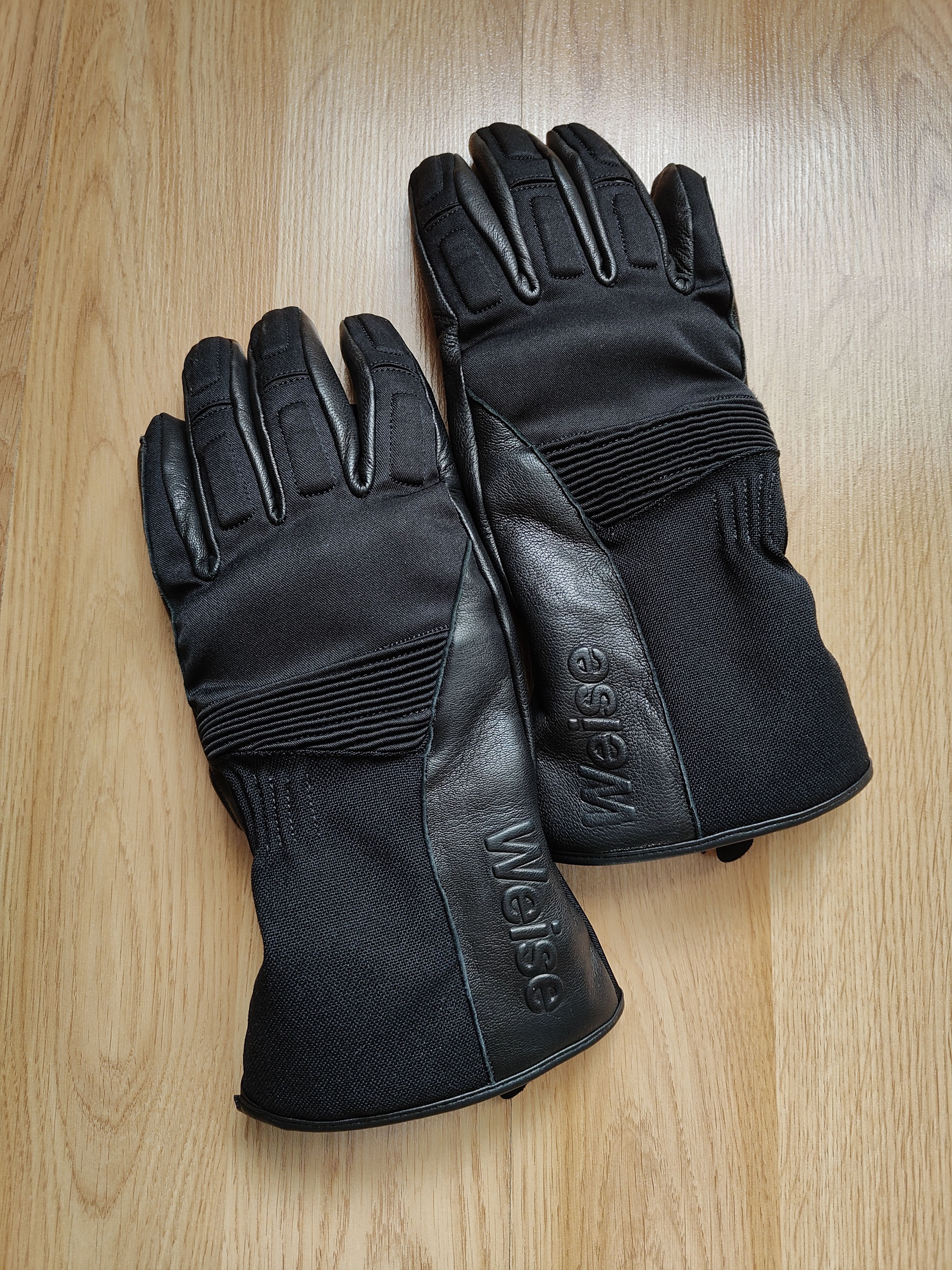 Genuine Leather Weise Men's Leather Gloves Winter Outdoor Moto Racing Gloves Size ONE SIZE - 8 Thumbnail