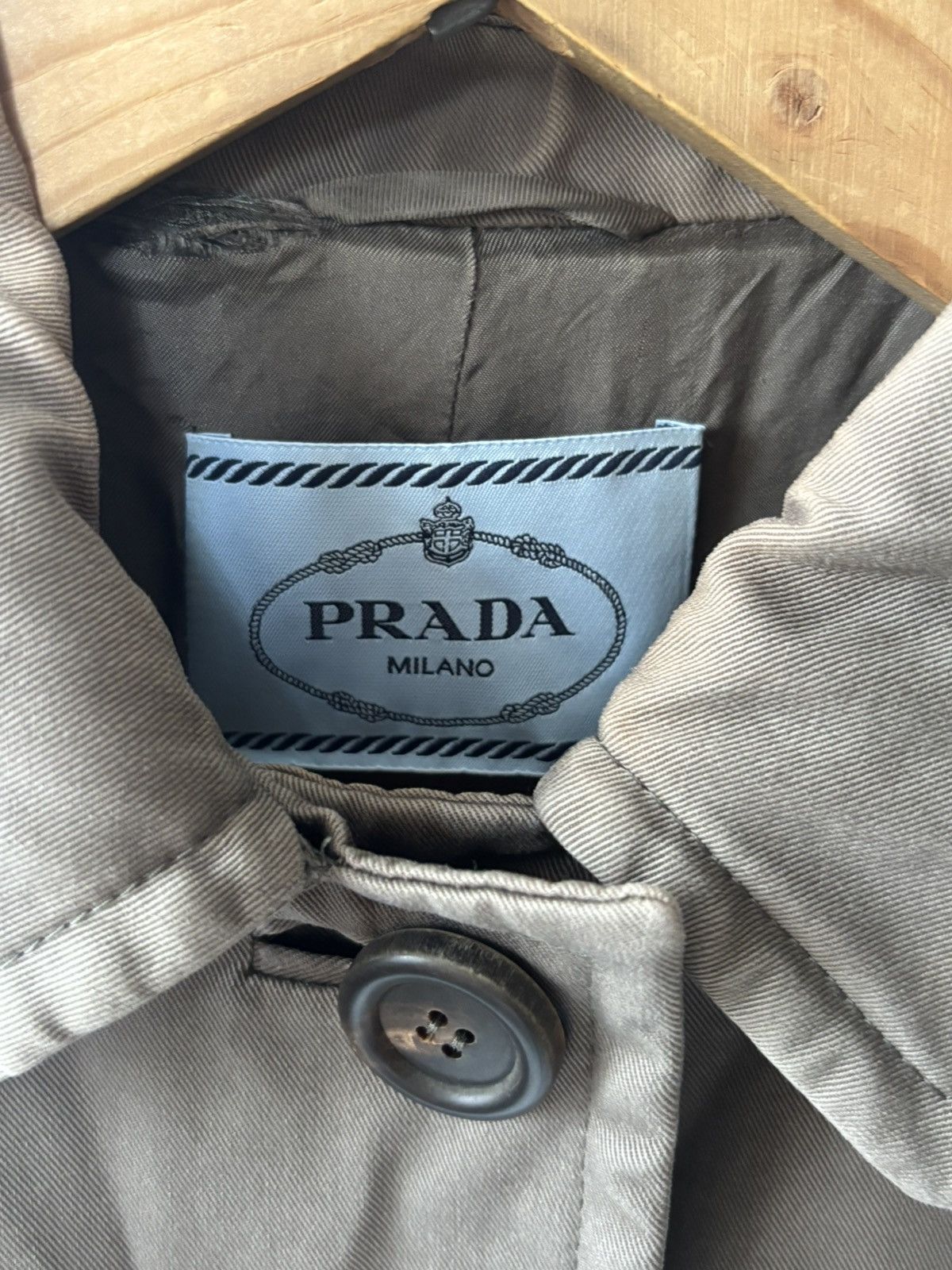 Prada Prada Denim Trench Coat Size M / US 6-8 / IT 42-44 - 6 Thumbnail