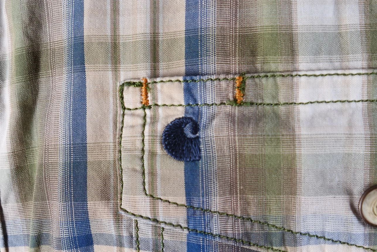 Carhartt Carhartt Short Sleeve Plaid Relaxed Fit Button Up Shirt Size US XL / EU 56 / 4 - 3 Thumbnail