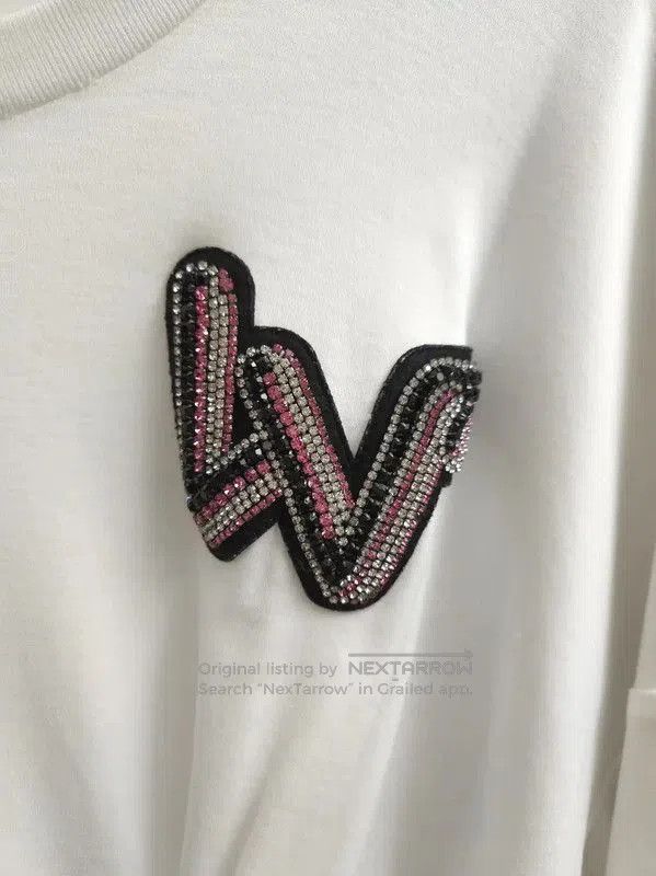 Louis Vuitton White Cotton Dress with Logo .