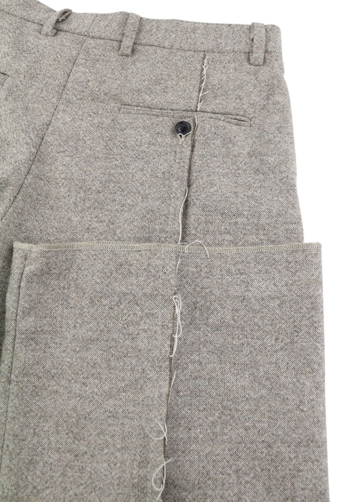 R13 EXPORED SEAM 27 Melange Beige Wool Flared Leg RRP799 86549 Size 27" / US 4 / IT 40 - 5 Thumbnail