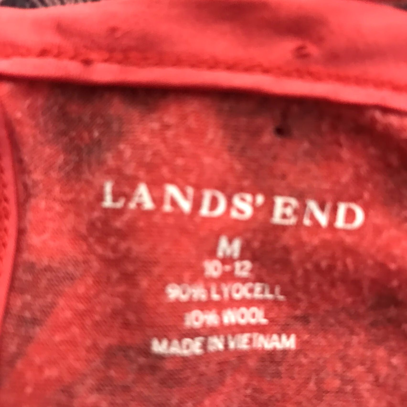 Lands' End VINTAGE Lands' End Women's Floral Lyocell Wool Shirt Size M Red Casual Blouse Size M / US 6-8 / IT 42-44 - 7 Thumbnail