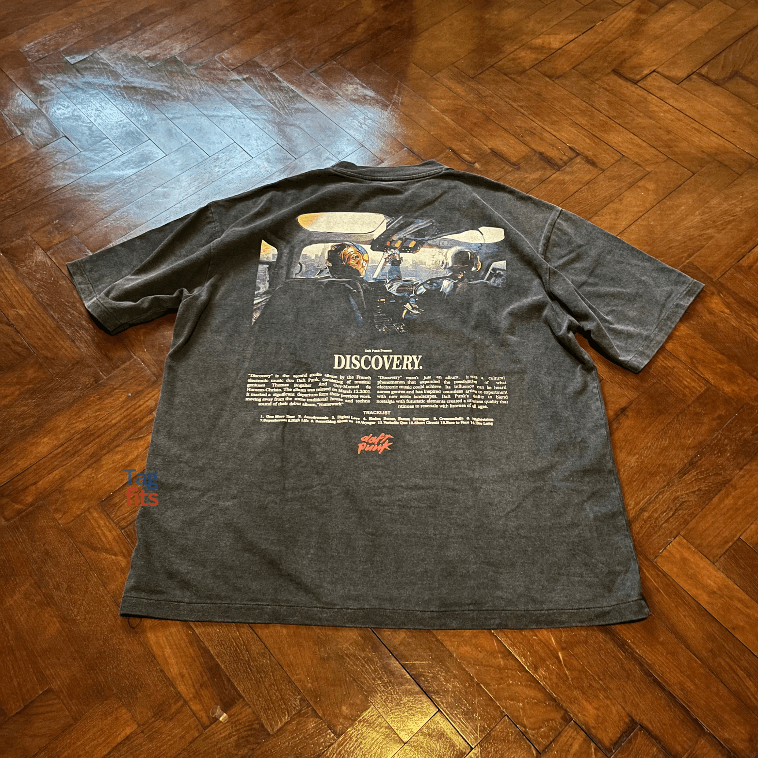 Band Tees × Vintage *Very Rare* Daft Punk Discovery Boot Tee 𖠌 Size US L / EU 52-54 / 3 - 5 Thumbnail