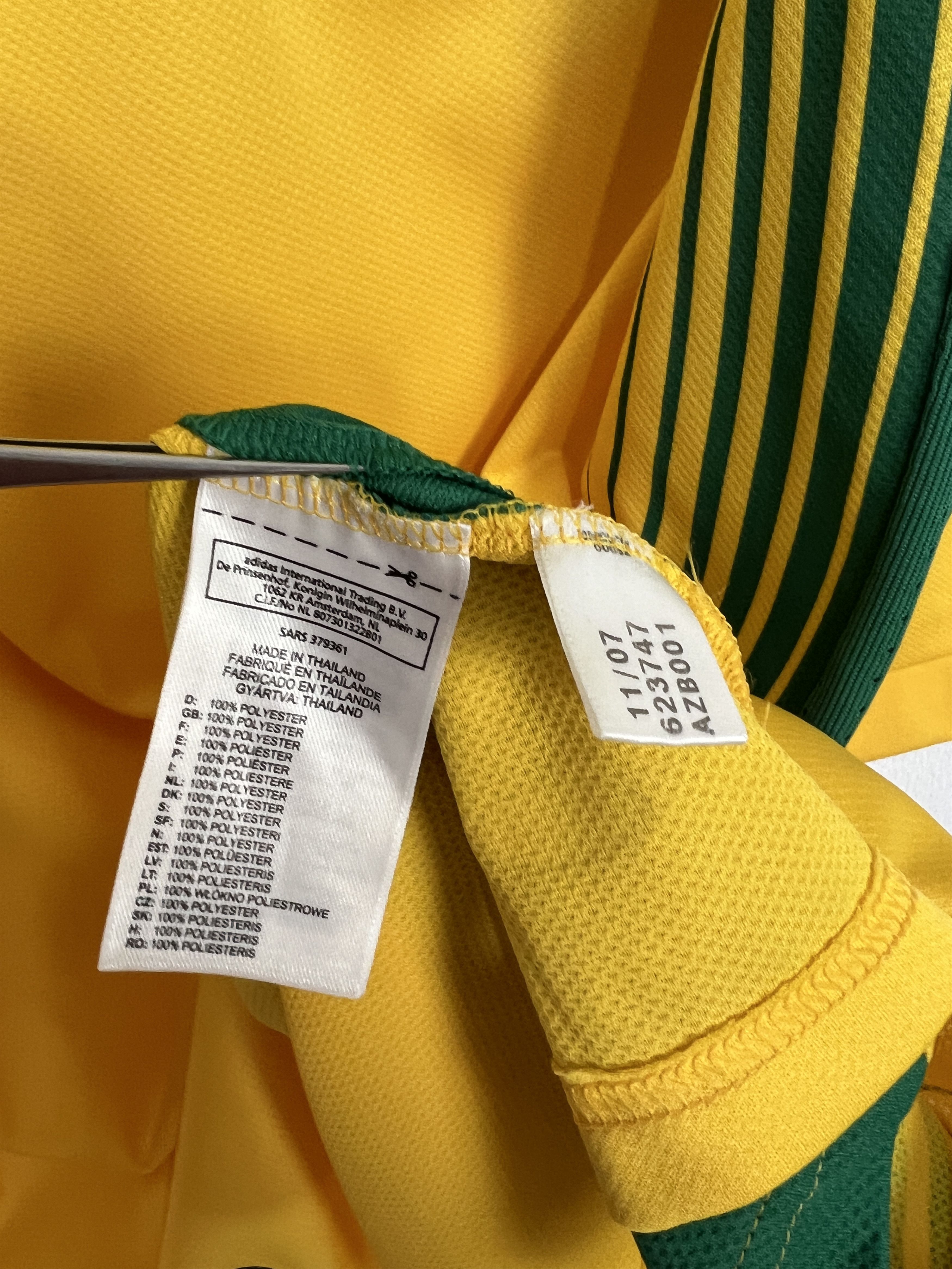 Adidas South Africa Home football shirt 2007 Soccer Jersey Trikot Size US XL / EU 56 / 4 - 7 Thumbnail