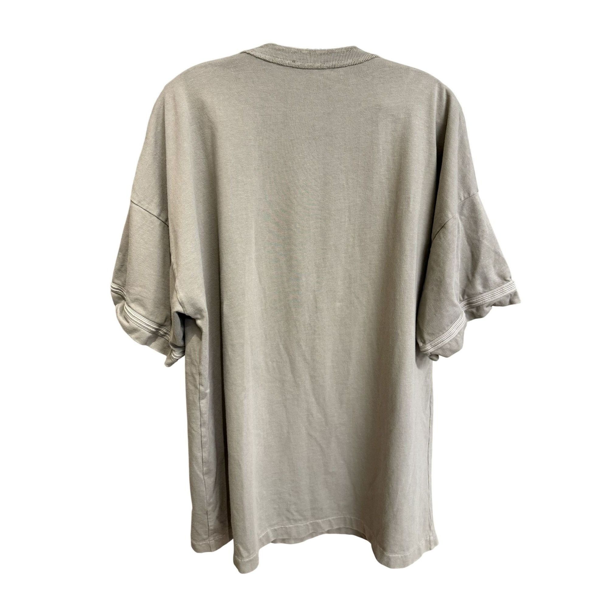 Dior Dior Beige Embroidered Logo Cotton Oversized T-Shirt L Made Size US L / EU 52-54 / 3 - 2 Thumbnail