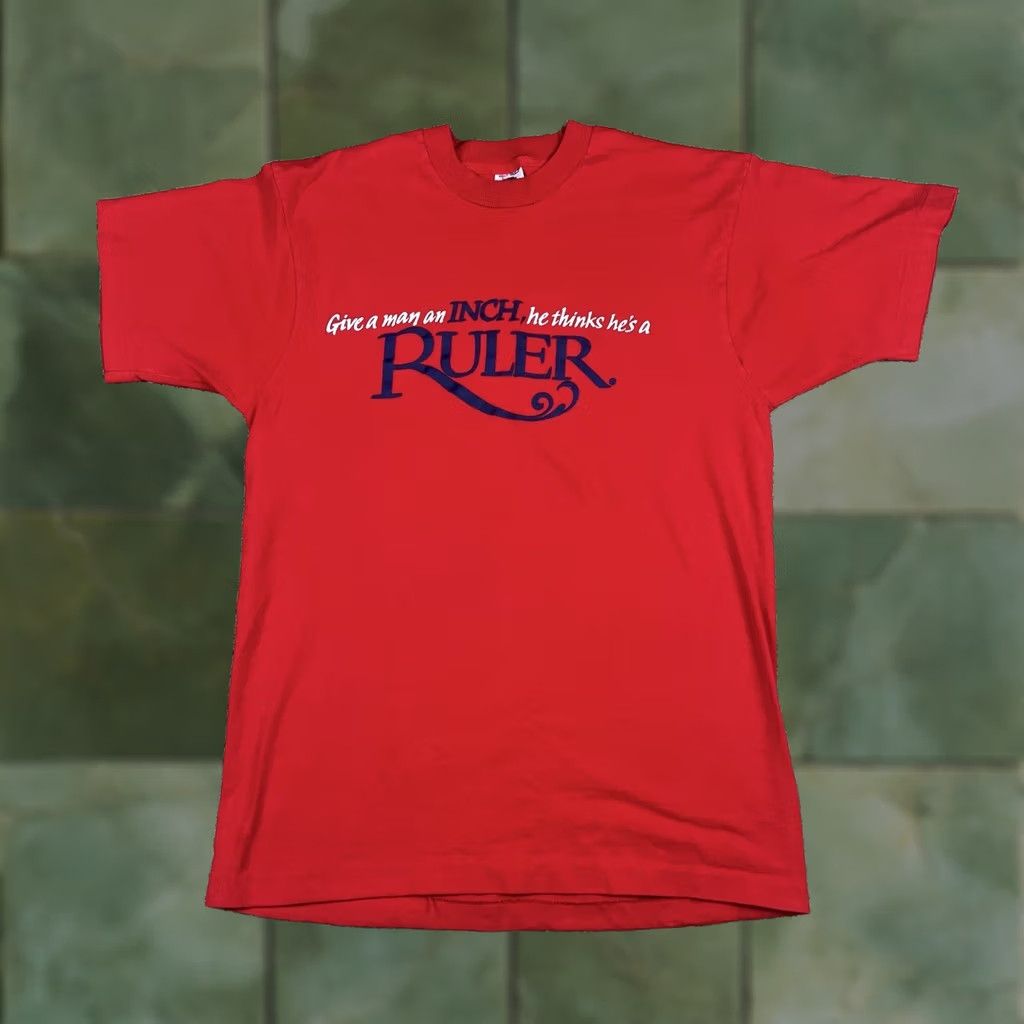 Fruit Of The Loom VINTAGE Virginia Slims Cigarettes Graphic T-Shirt Medium Single Stitch Shirt Unisex Adults M Red 90s Cigarettes Graphic Print Size US M / EU 48-50 / 2 - 1 Thumbnail