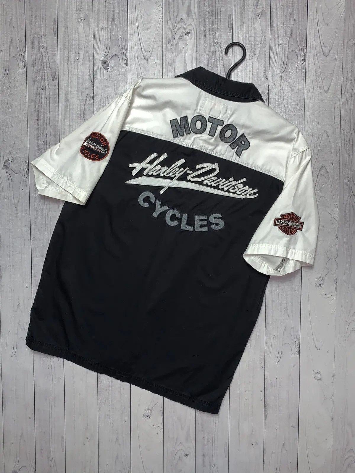 Vintage Harley Davidson Shirt Moto big logo size M