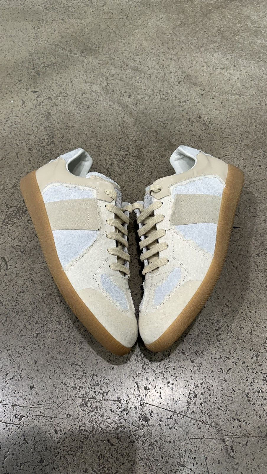 【Maison Margiela】レプリカ インサイドアウト スニーカー Maison Margiela Replica Inside Out Leather Sneakers