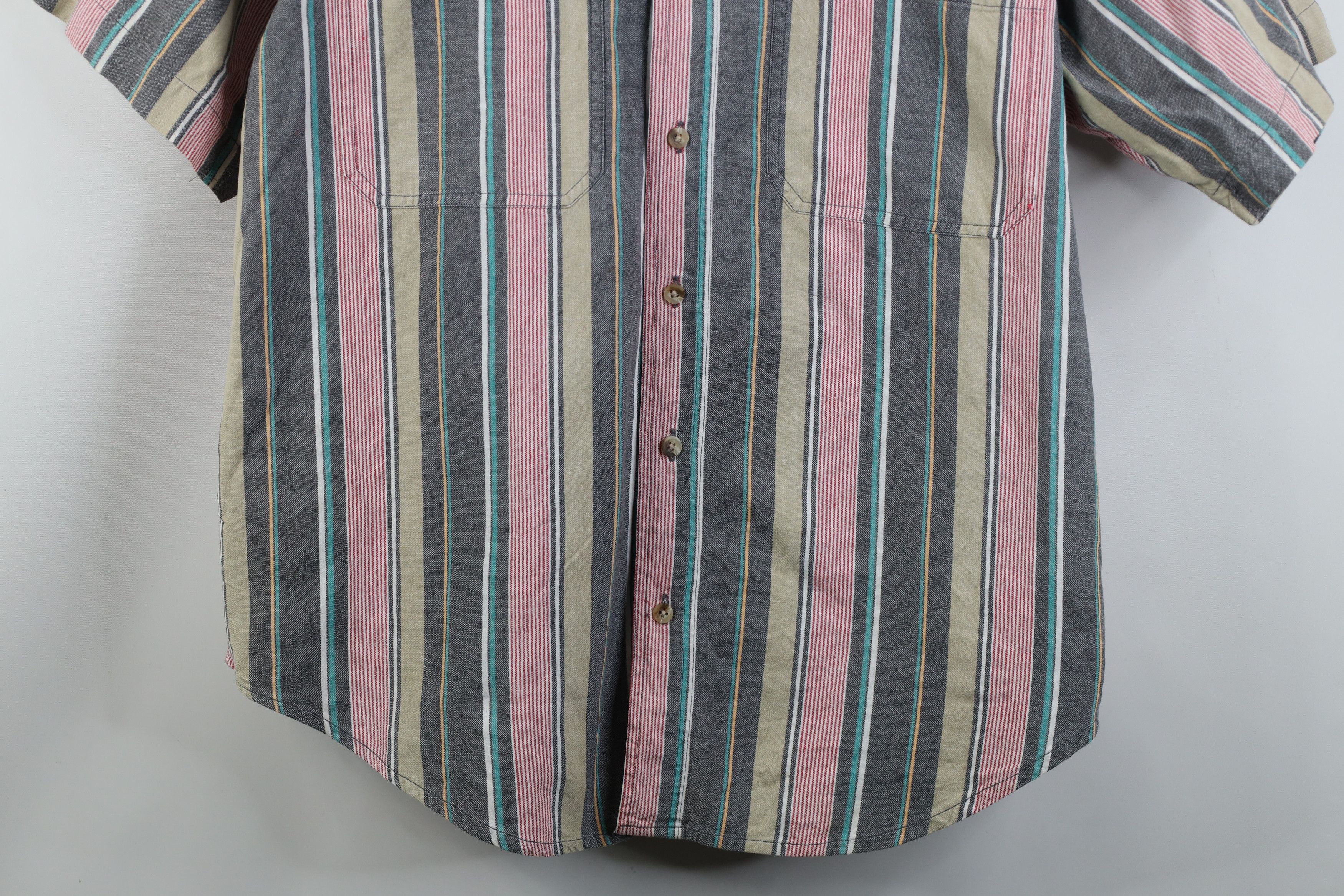 Vintage Vintage 90s Streetwear Short Sleeve Button Down Shirt Size US L / EU 52-54 / 3 - 3 Thumbnail