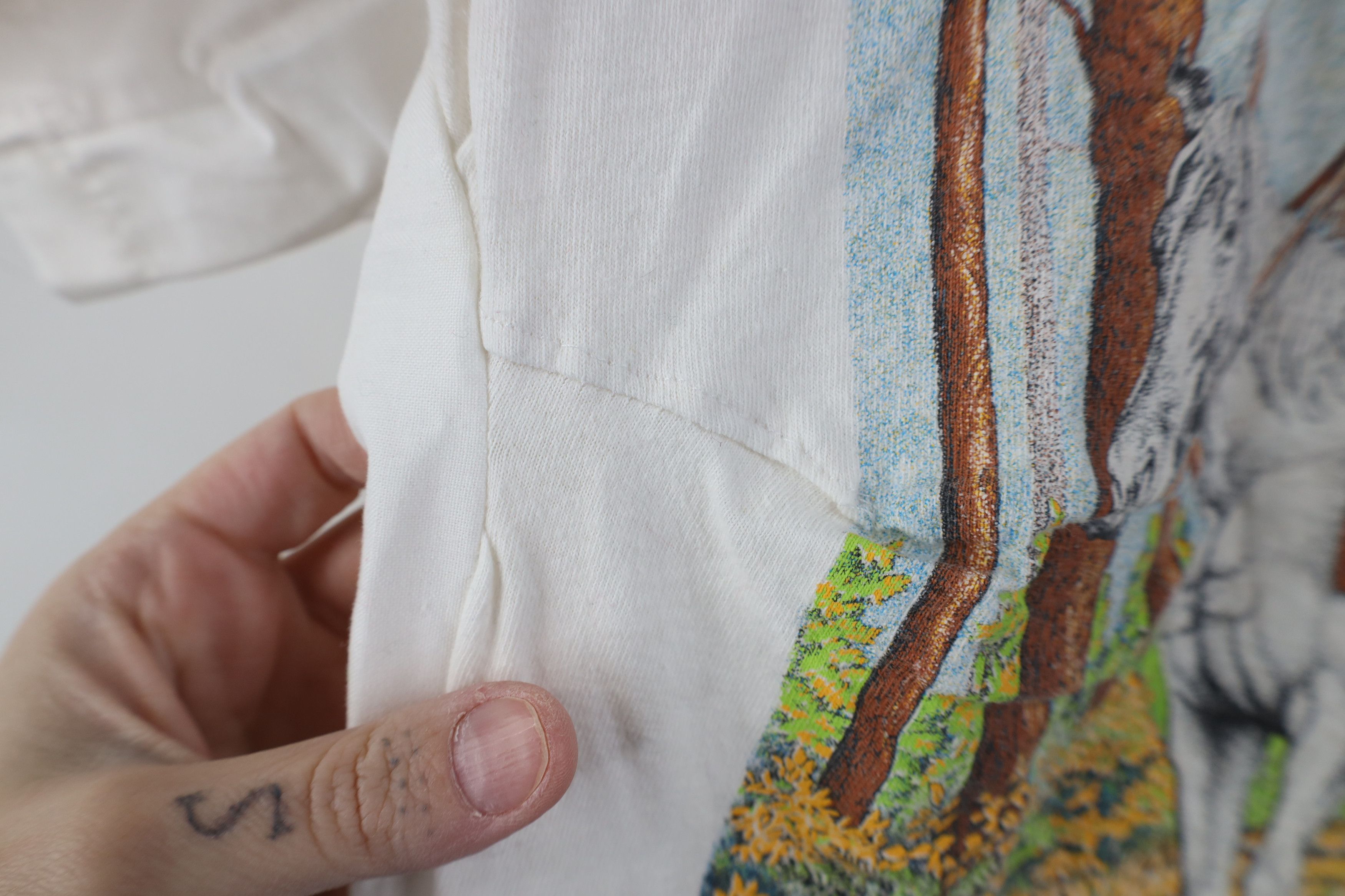 Vintage Vintage 90s Streetwear Native American Indian T-Shirt White Size S / US 4 / IT 40 - 5 Thumbnail