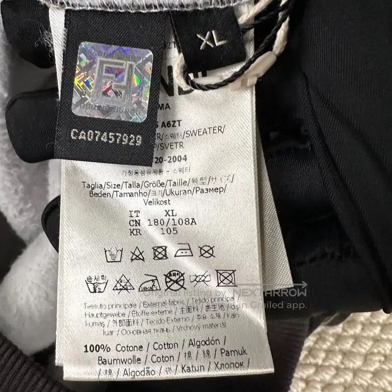 Fendi Fendi L Size Dark Gray Cotton Women's Hoodie . Size L / US 10 / IT 46 - 4 Thumbnail