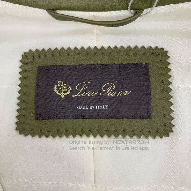Loro Piana Loro Piana Green Lamb Leather Long Sleeve Jacket Size XS / US 0-2 / IT 36-38 - 5 Thumbnail