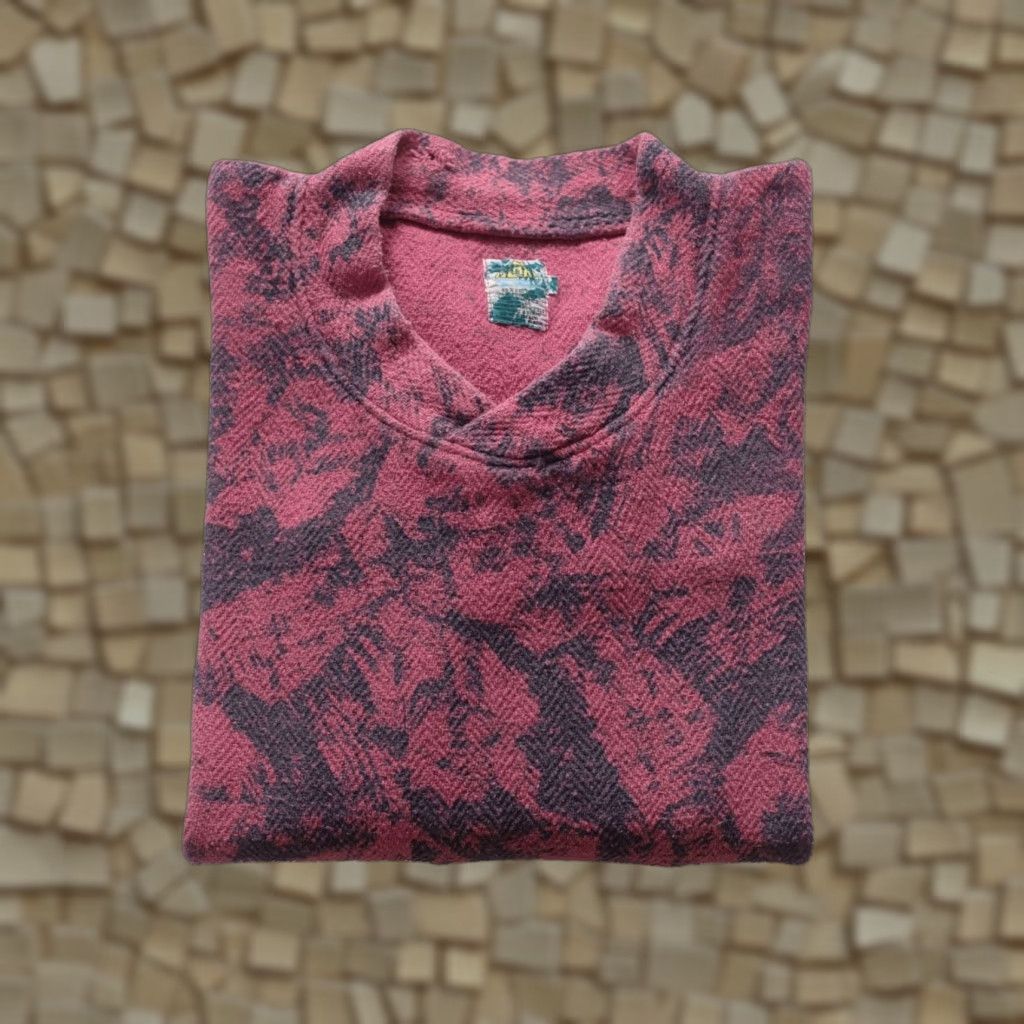 Pinko ISLAND G PINK PULL OVER SWEATER SWEATSHIRT VTG 90s Y2K BRUSH PATTERN XL Men Pullover Sweatshirt Knit V-Neck Long Sleeve Cotton Size US XL / EU 56 / 4 - 1 Thumbnail