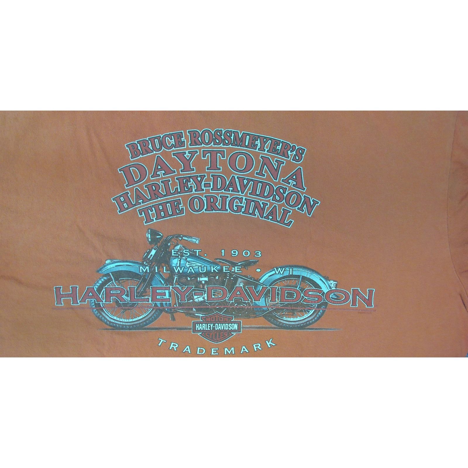 Harley Davidson Harley Davidson Daytona 09 Bike Week T Shirt Burnt Orange XL Size US XL / EU 56 / 4 - 7 Thumbnail